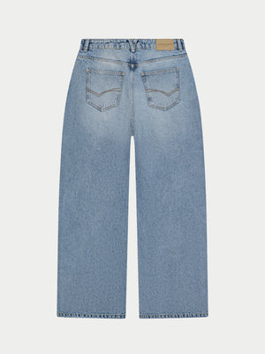 SKATER JEANS - MID STONE WASH