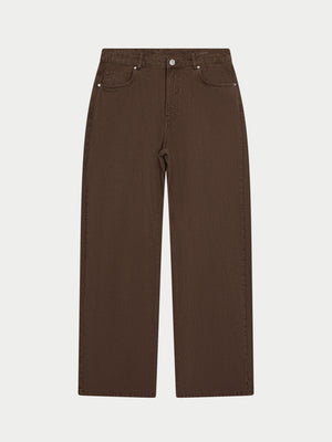 SKATER JEANS - WASHED BROWN