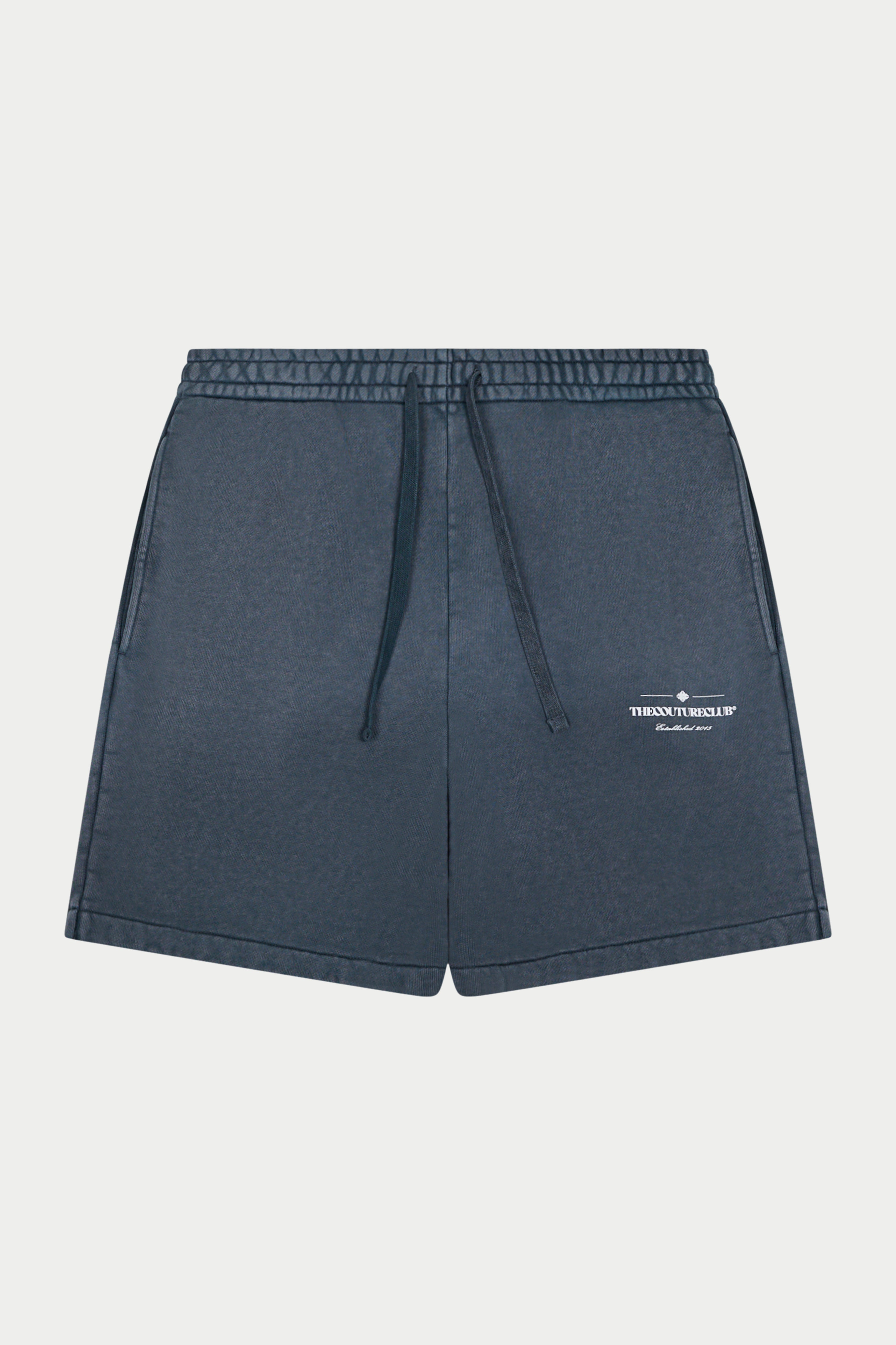 SPRAY WASH COPYRIGHT MULTI GRAPHIC SHORTS - BLACK