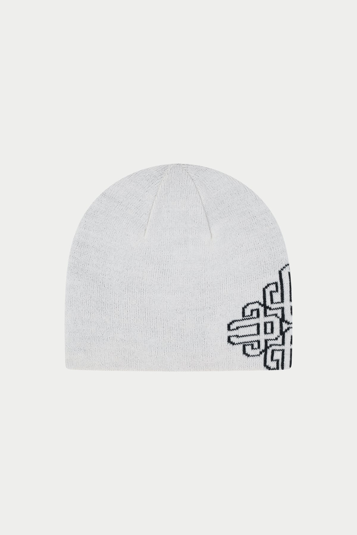 INTASIA EMBLEM BEANIE - WHITE