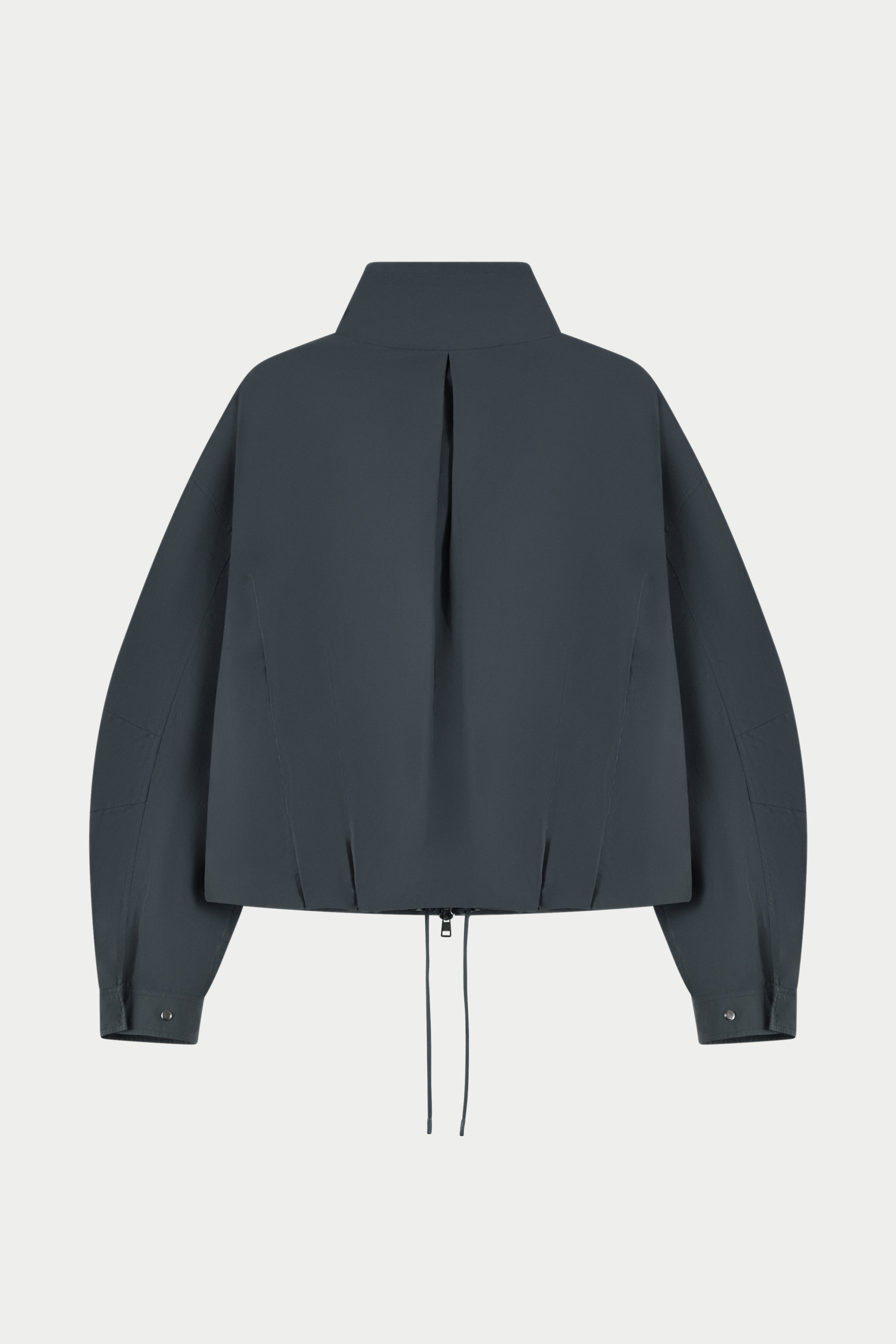 TECHNICAL FUNNEL NECK JACKET - CHARCOAL