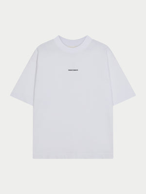 DOUBLE MICRO COPYRIGHT PRINT T-SHIRT - WHITE