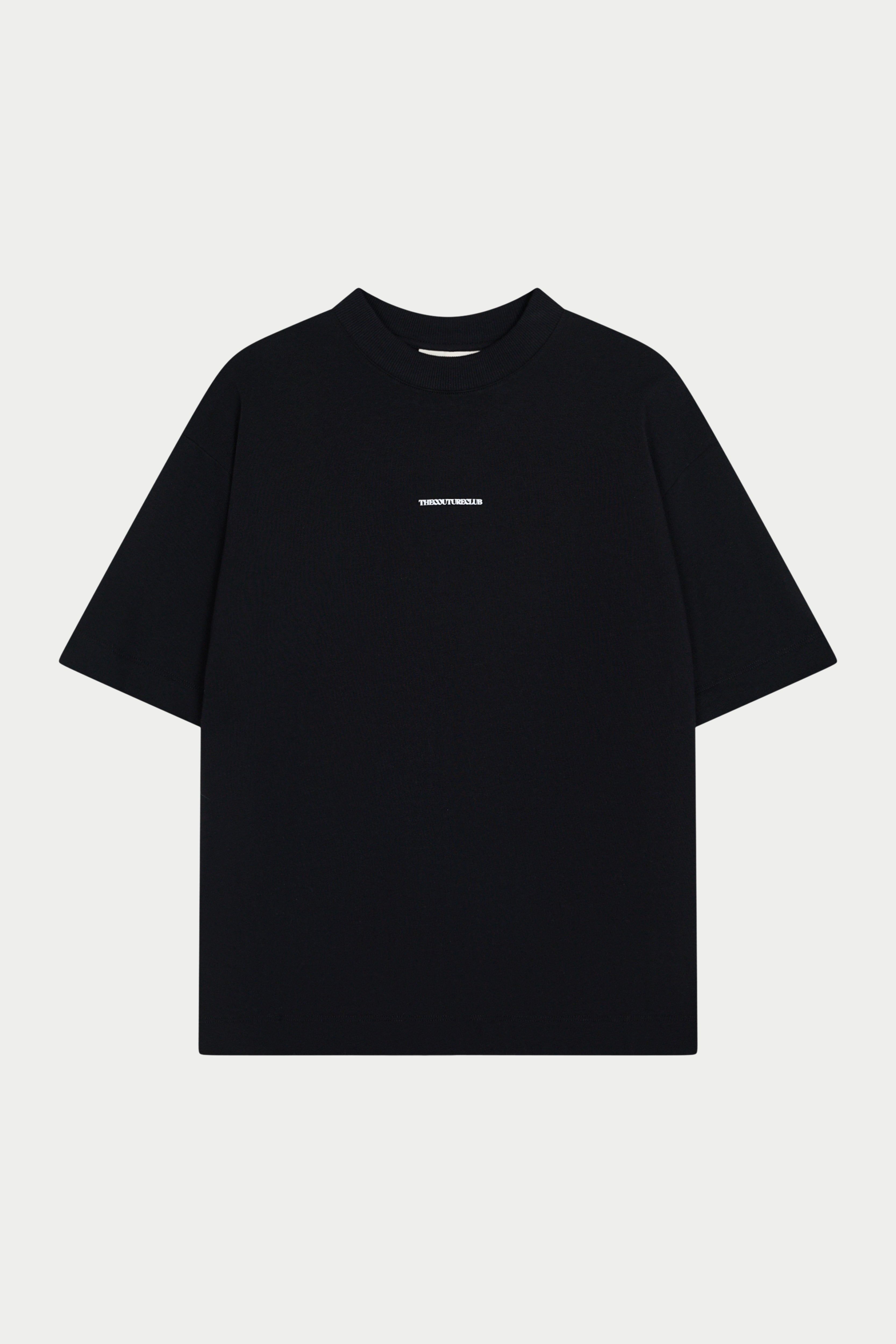 DOUBLE MICRO COPYRIGHT PRINT T-SHIRT - BLACK