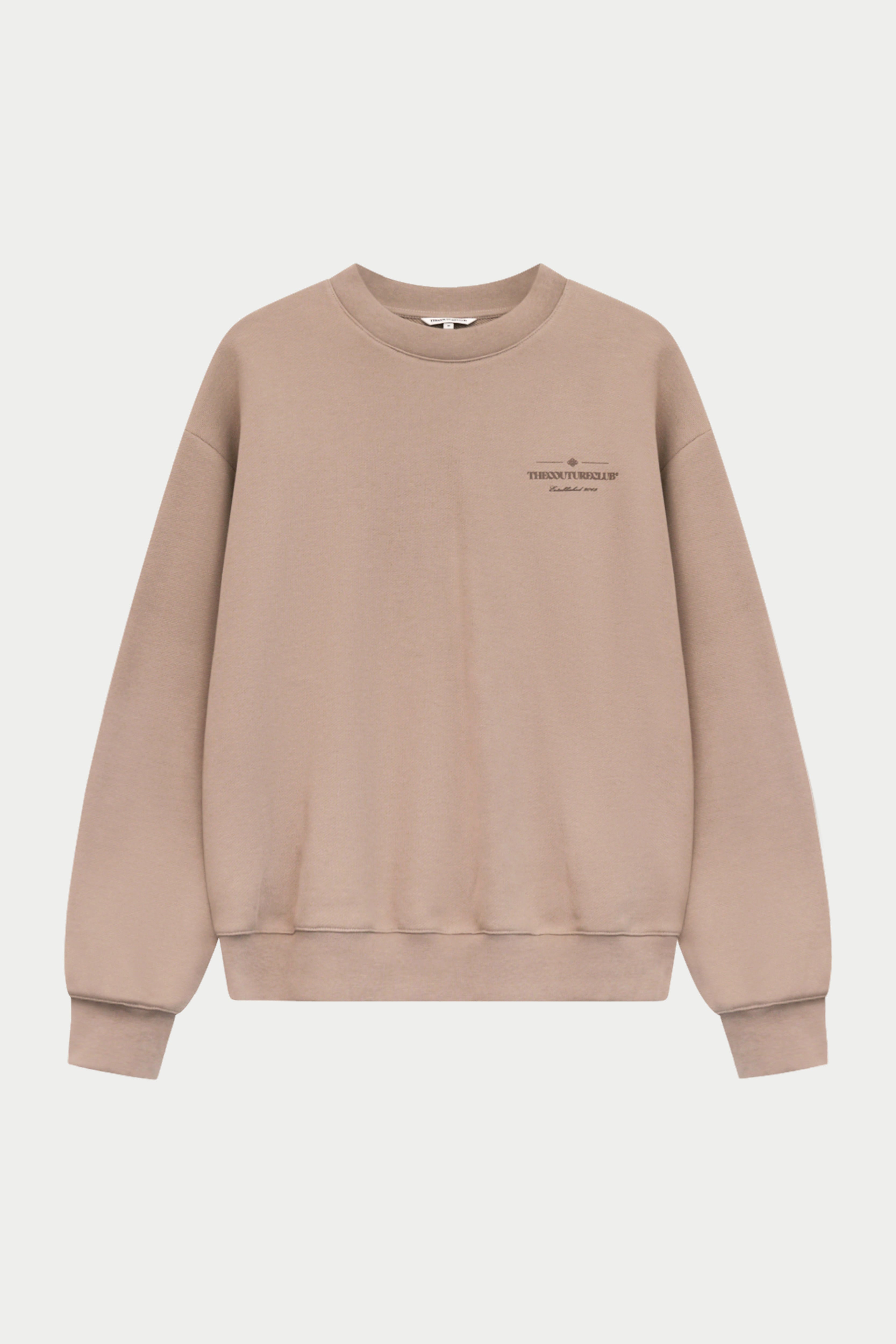 TONAL COPYRIGHT MULTI GRAPHIC CREW - BROWN