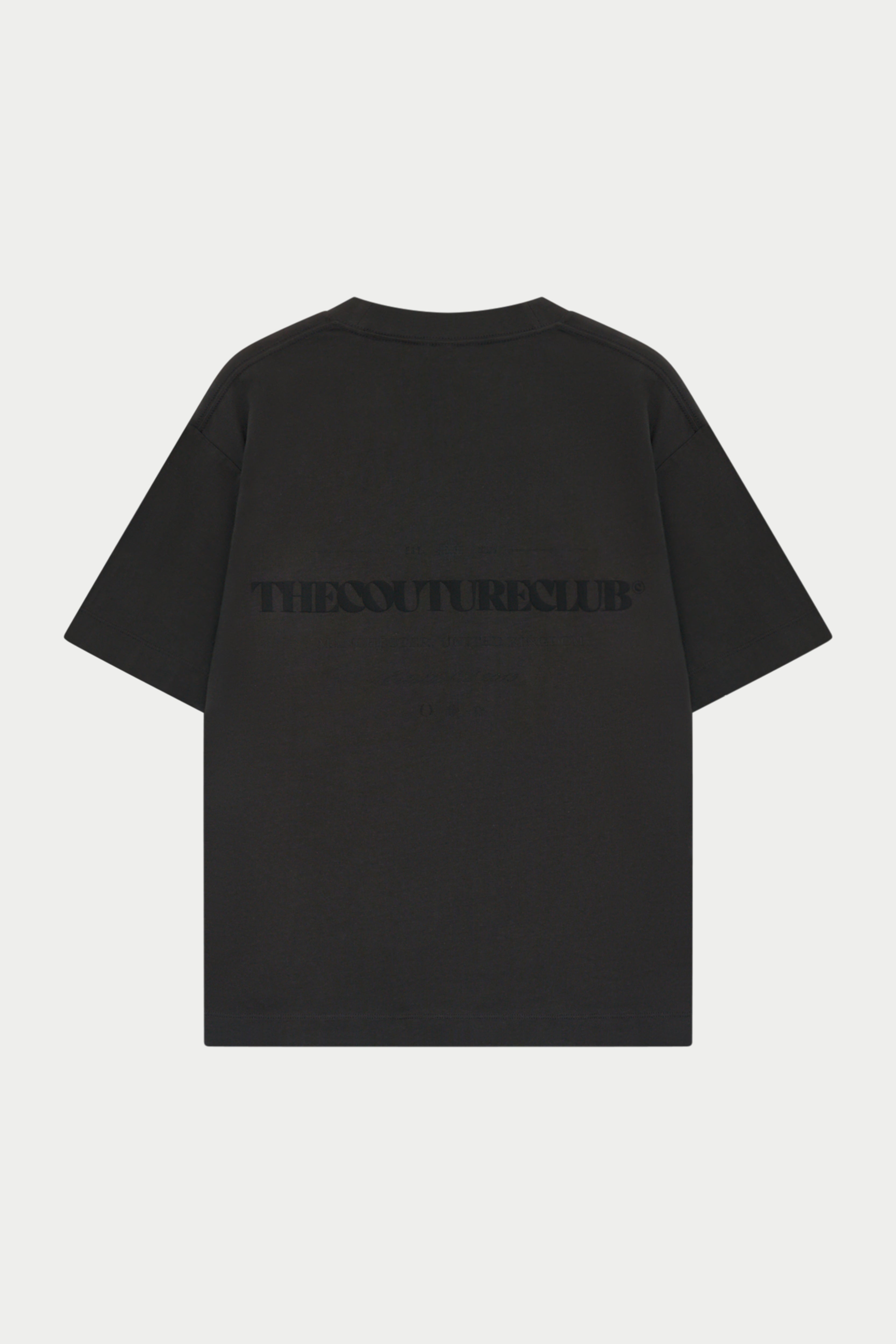 TONAL COPYRIGHT MULTI GRAPHIC T-SHIRT - CHARCOAL