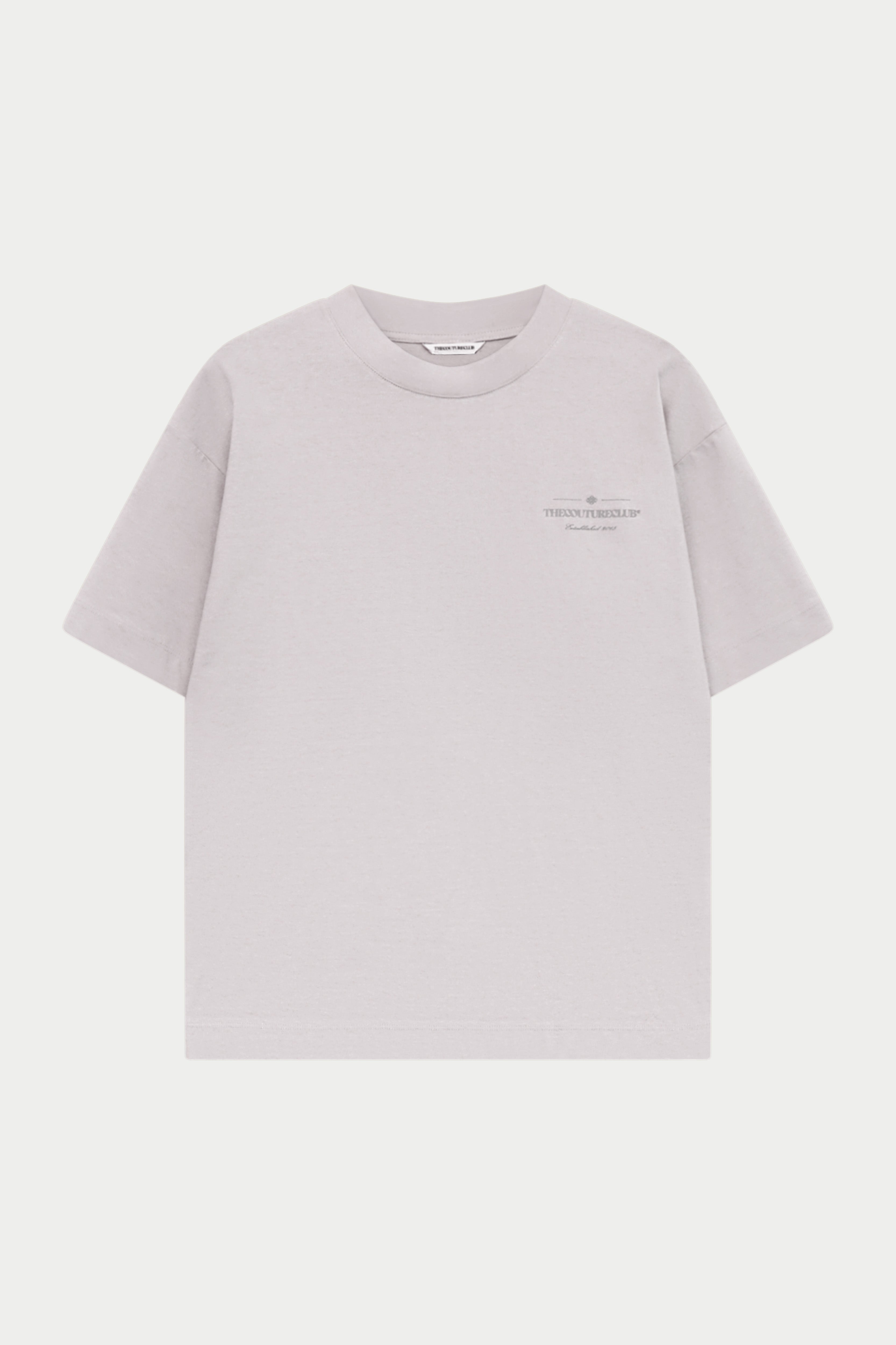 TONAL COPYRIGHT MULTI GRAPHIC T-SHIRT - STONE