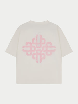 EMBLEM SLUB T-SHIRT - PINK
