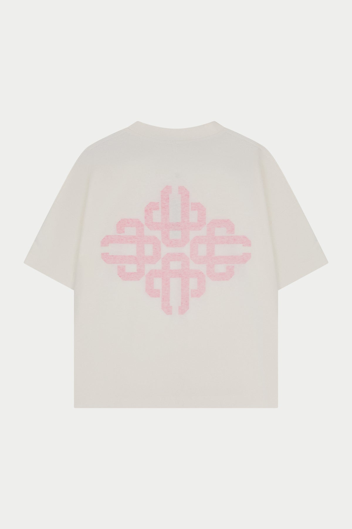 EMBLEM REVERSE PRINT T-SHIRT - PINK