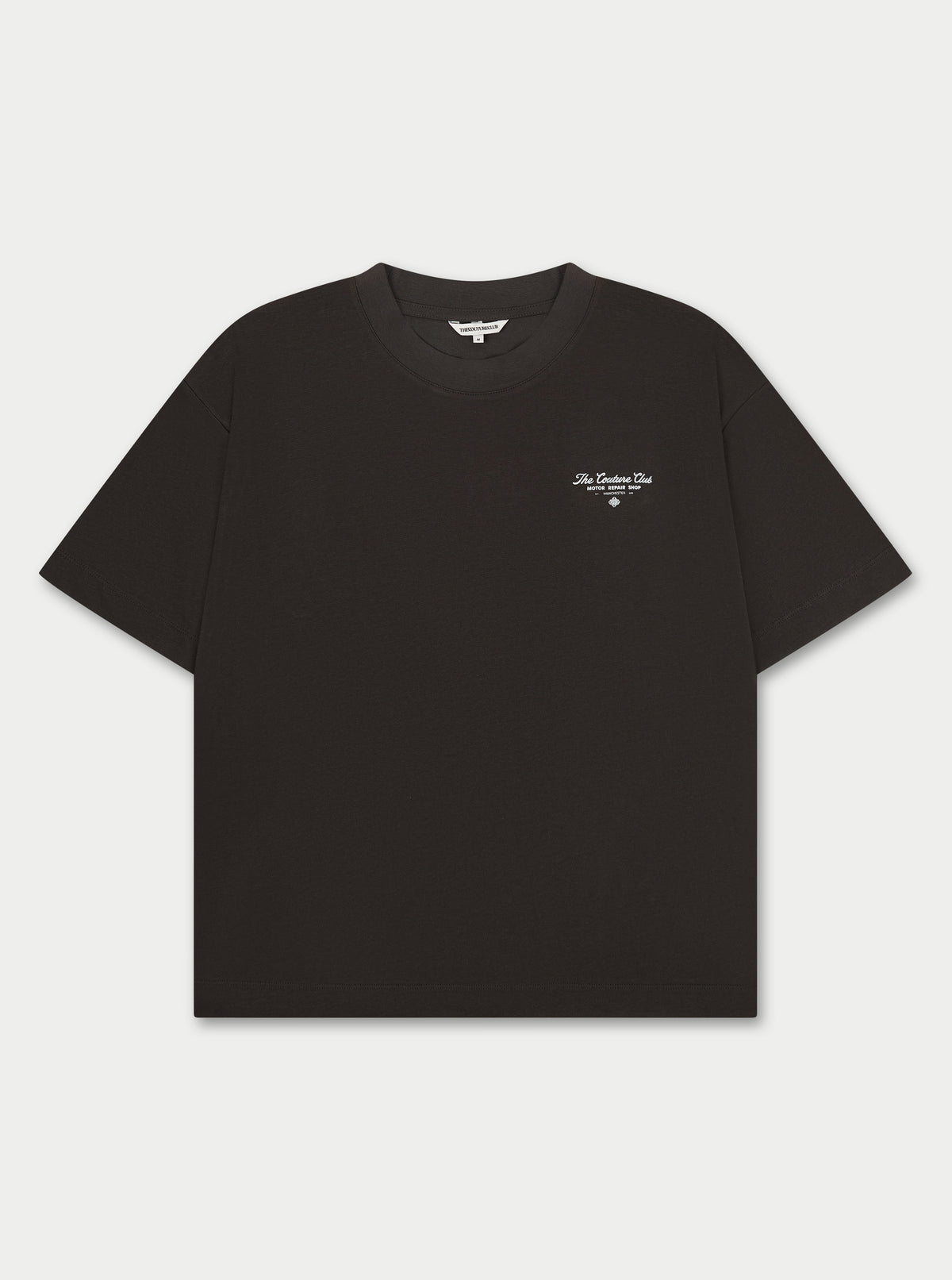 MOTOR REPAIR SHOP GRAPHIC T-SHIRT - CHARCOAL WHITE