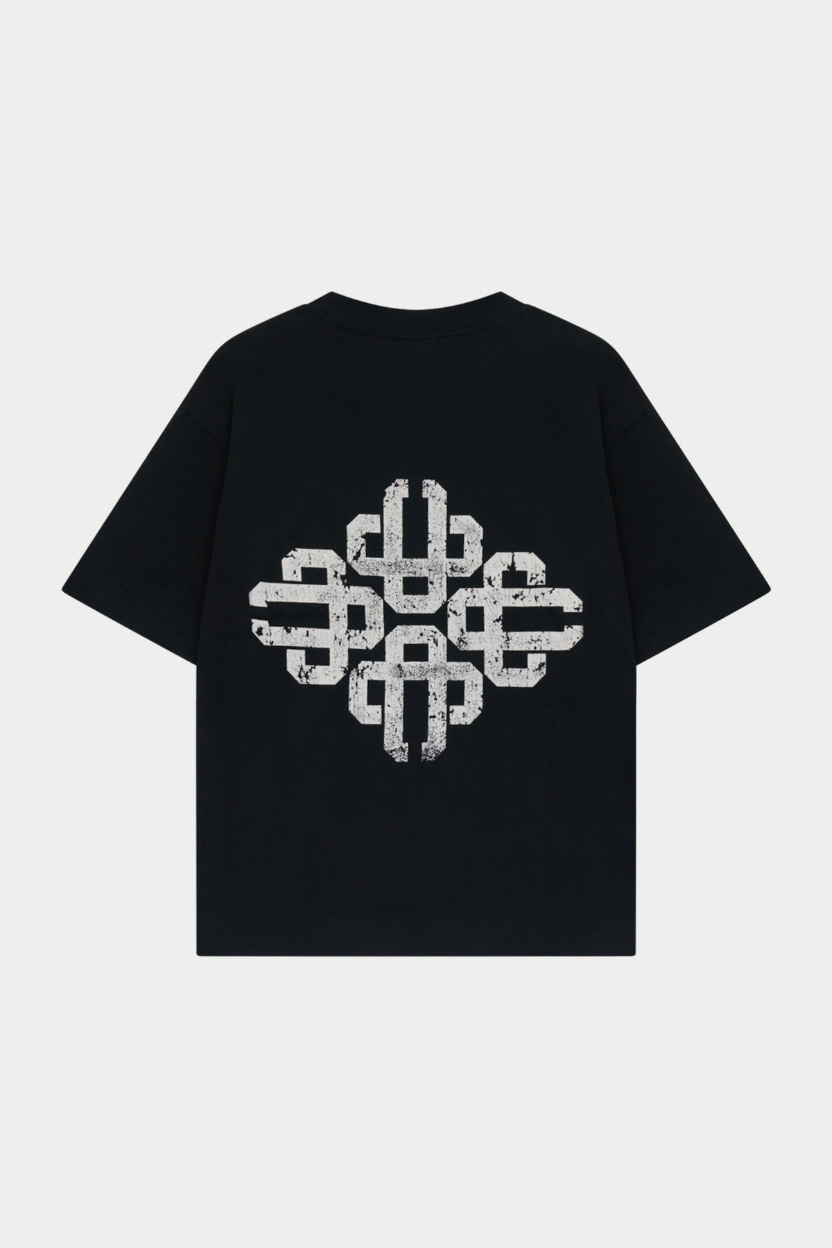 VINTAGE PRINT EMBLEM T-SHIRT - BLACK