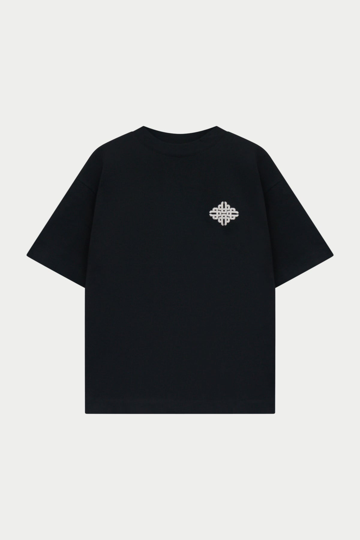VINTAGE PRINT EMBLEM T-SHIRT - BLACK