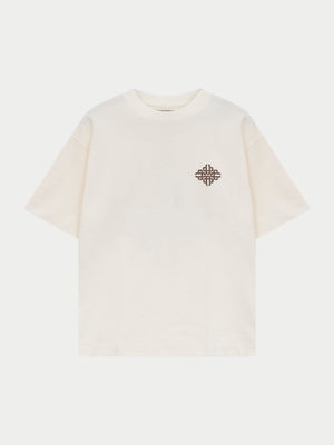 VINTAGE PRINT EMBLEM T-SHIRT - OFF WHITE