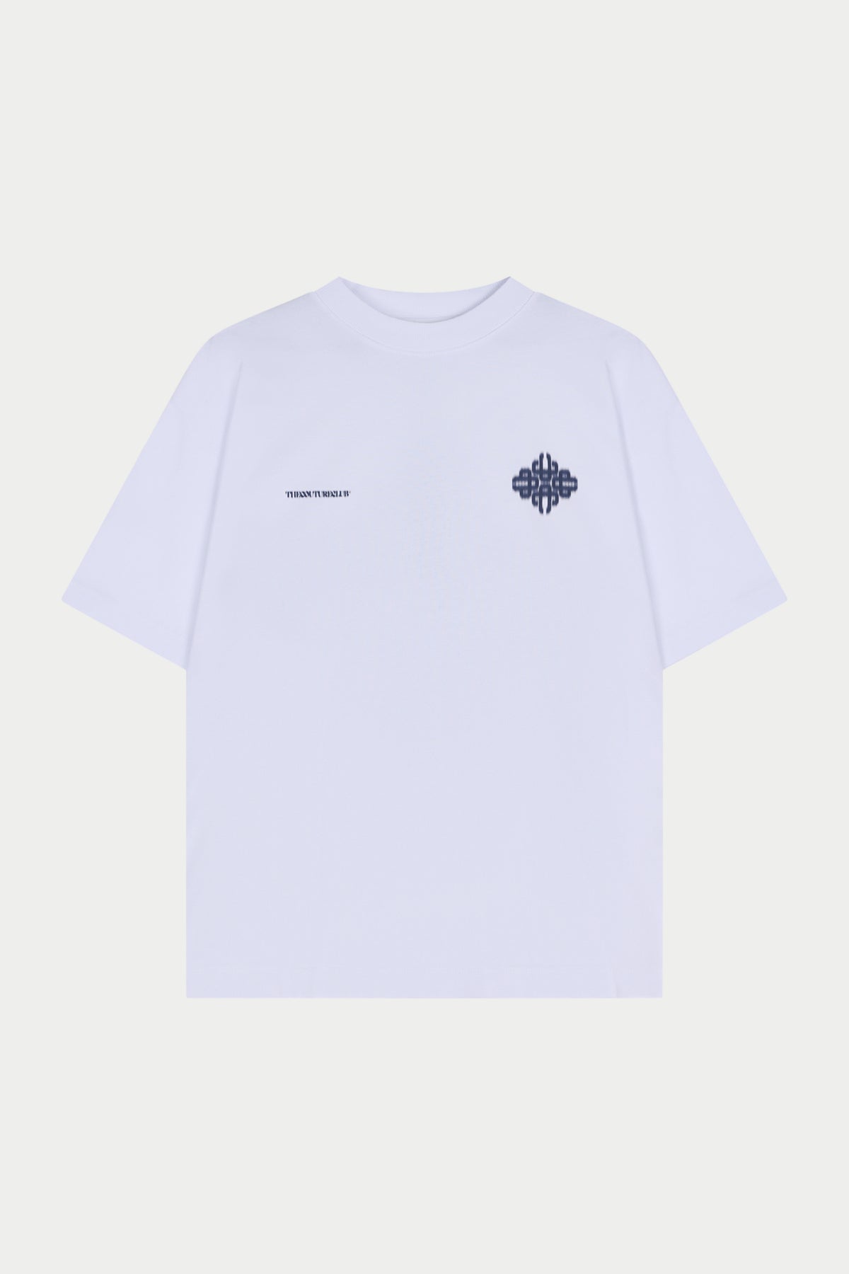 MOTION BLURRED EMBLEM T-SHIRT - NAVY