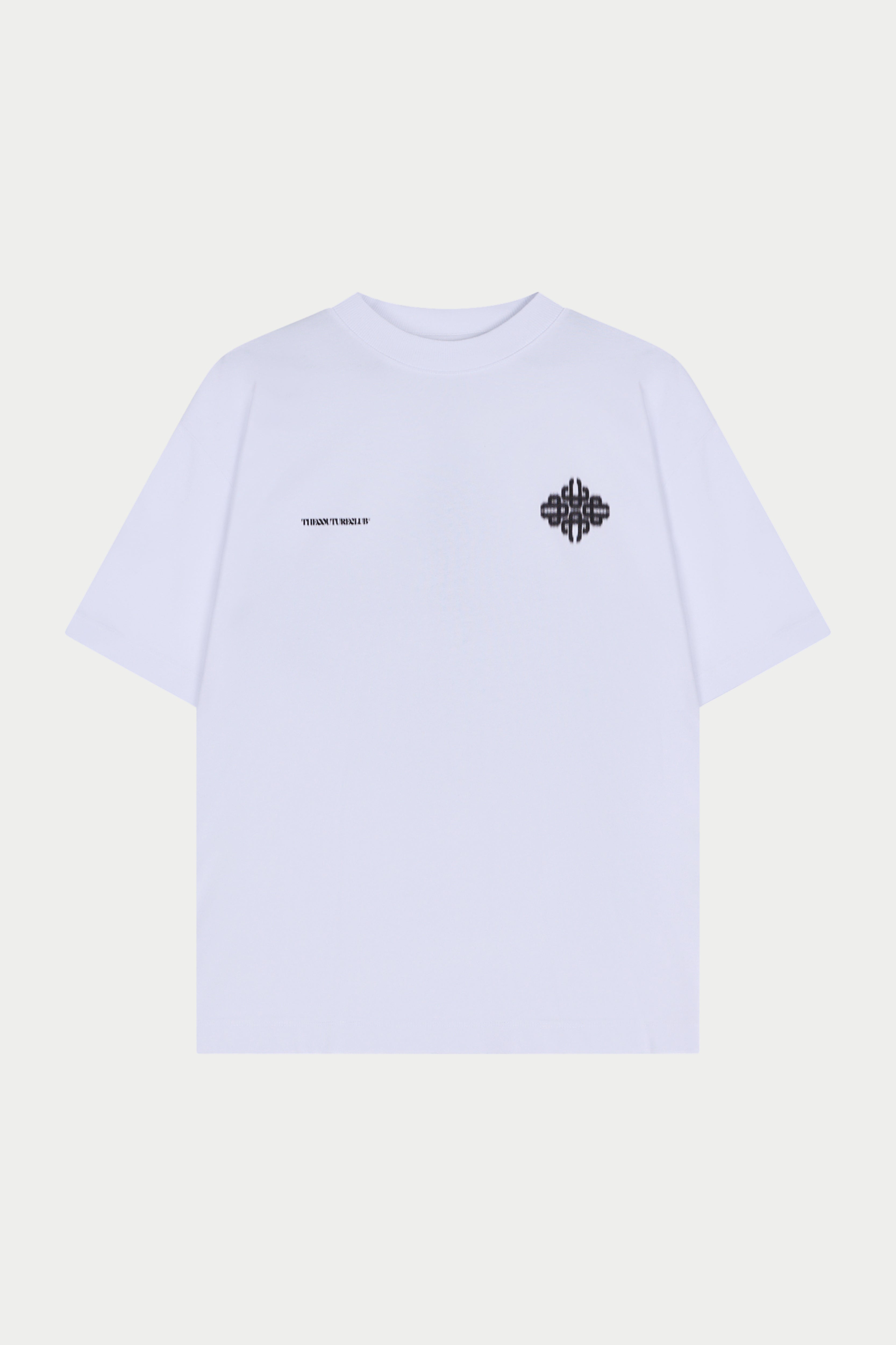 MOTION BLURRED EMBLEM T-SHIRT - NAVY