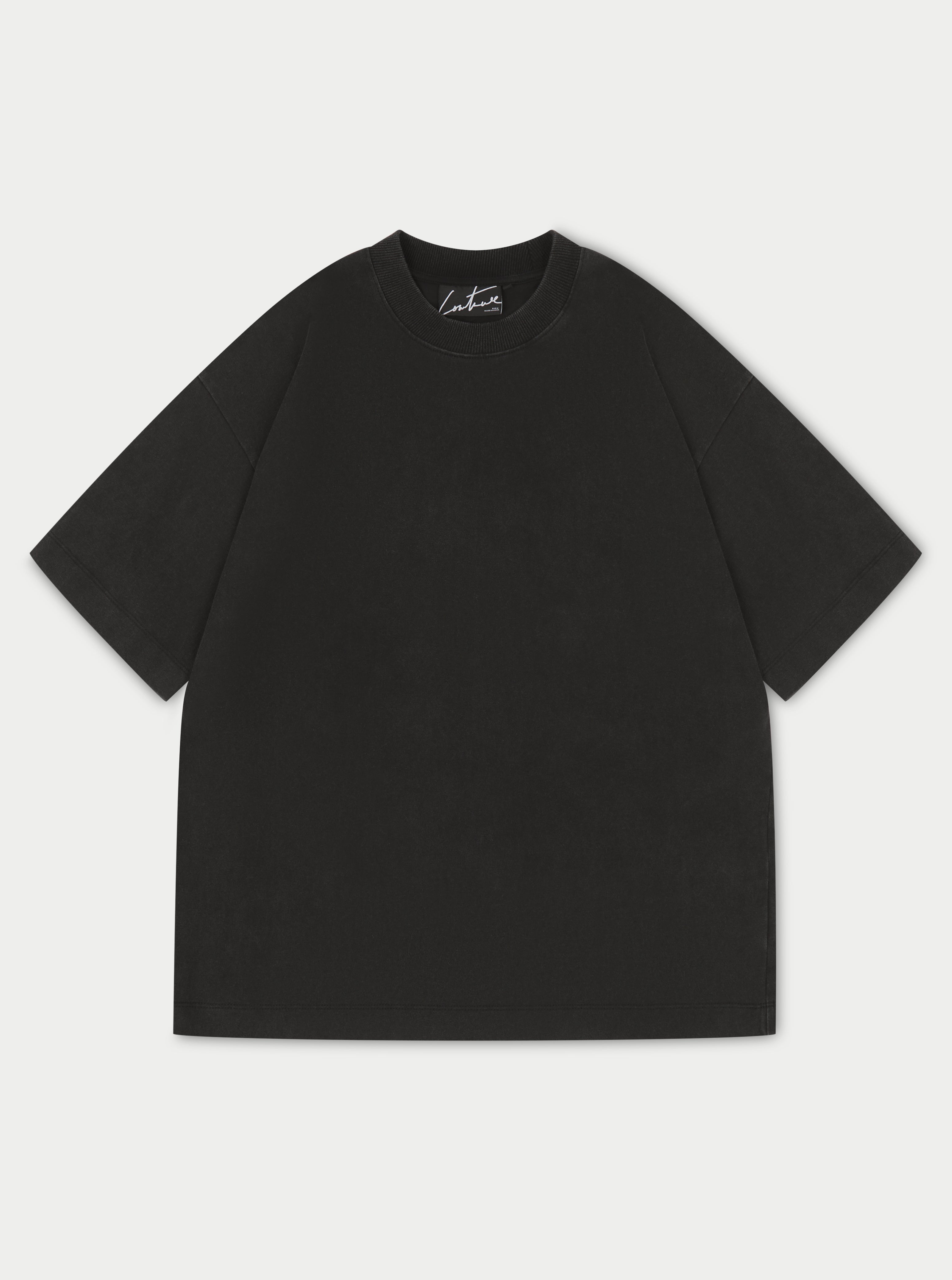SUPER HEAVYWEIGHT BLANK T-SHIRT BLACK – The Couture Club