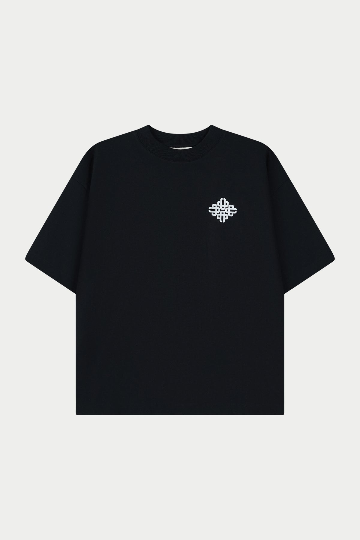 PUFF PRINT EMBLEM T-SHIRT - BLACK
