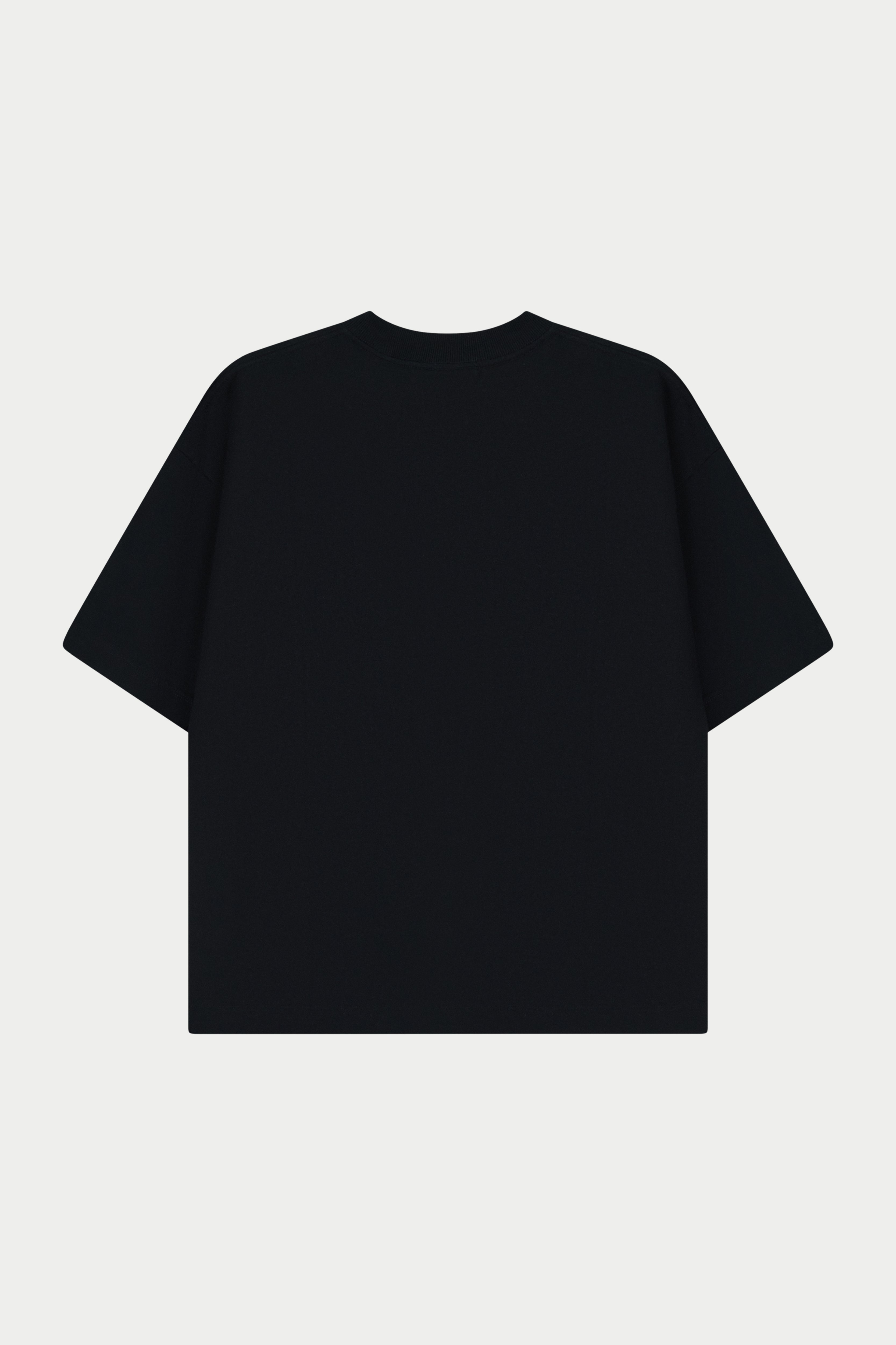 PUFF PRINT EMBLEM T-SHIRT - BLACK