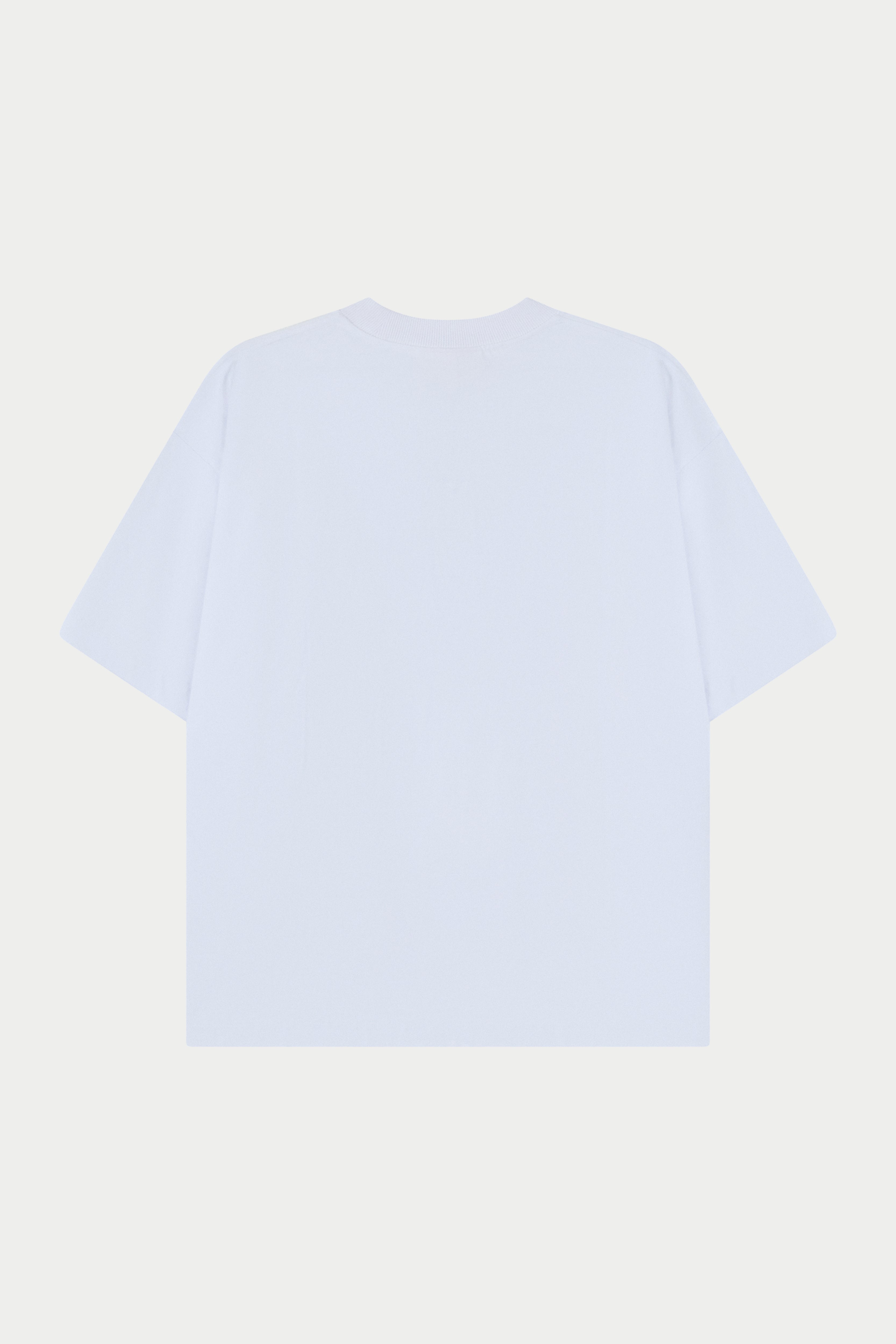 PUFF PRINT EMBLEM T-SHIRT - WHITE