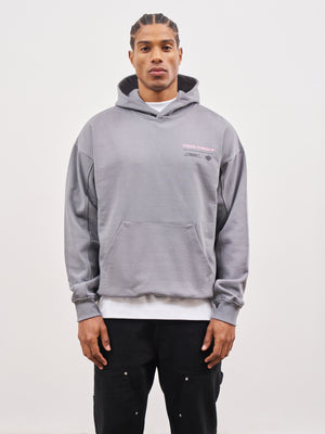 MULTI GRAPHIC HOODIE - CHARCOAL