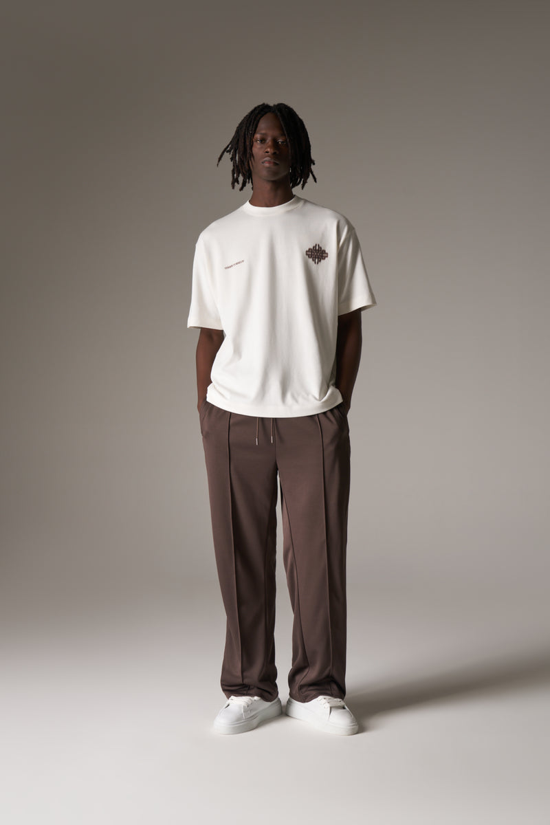 MOTION BLURRED EMBLEM T-SHIRT - OFF WHITE