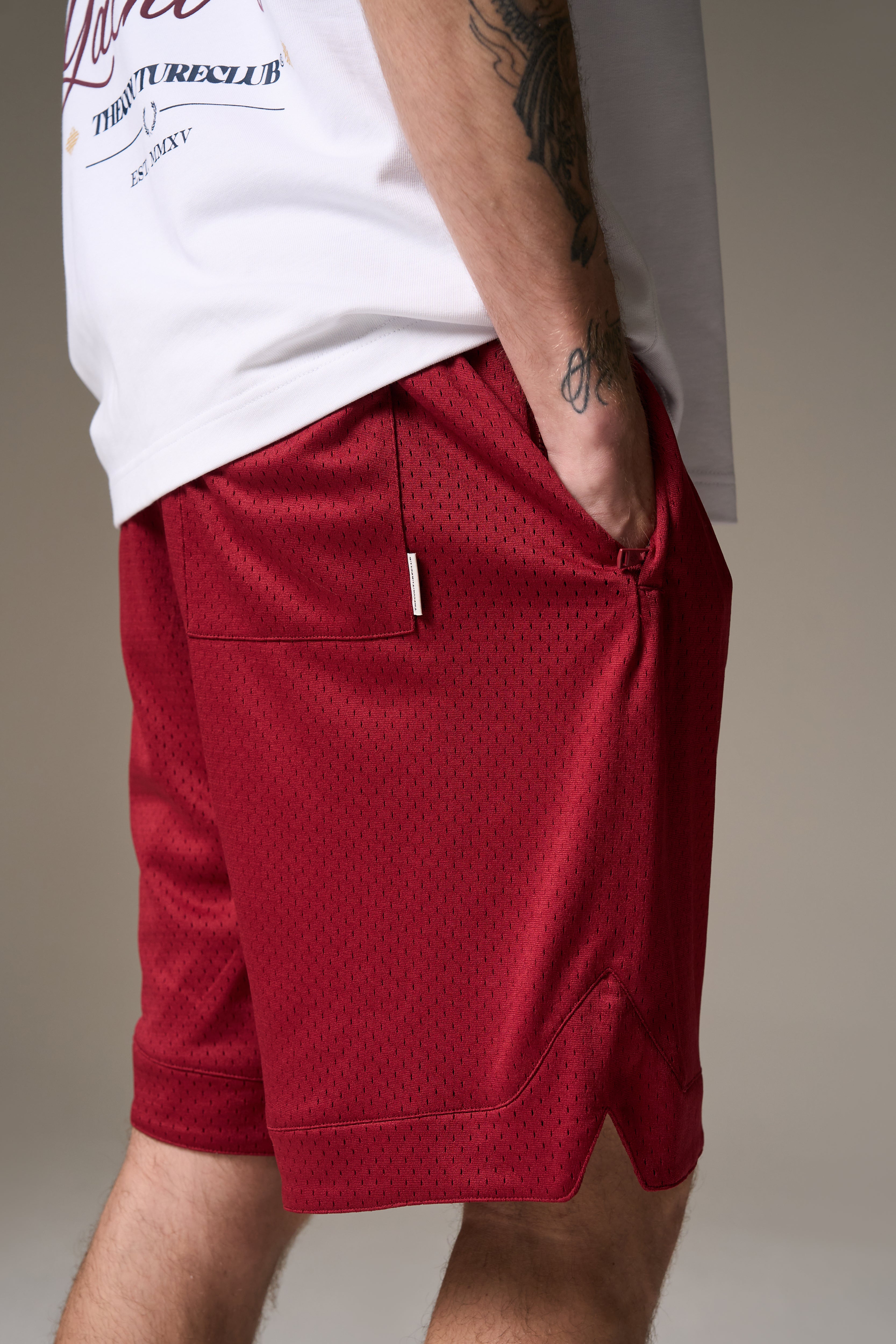 AIRTEX SHORTS - BURGUNDY