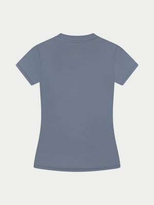 SCULPTING STRETCH BABY TEE - GRAPHITE