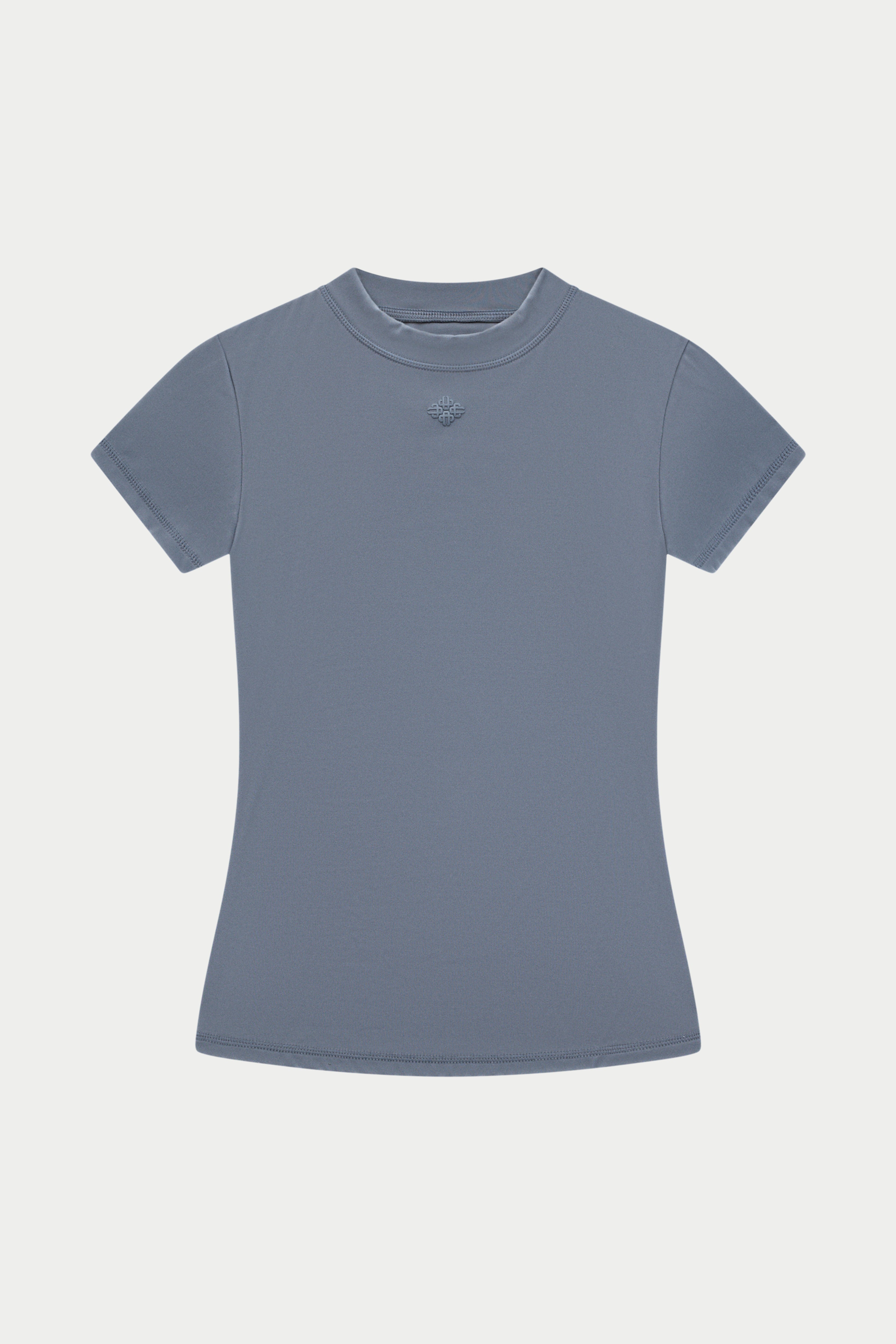SCULPTING STRETCH BABY TEE - GRAPHITE