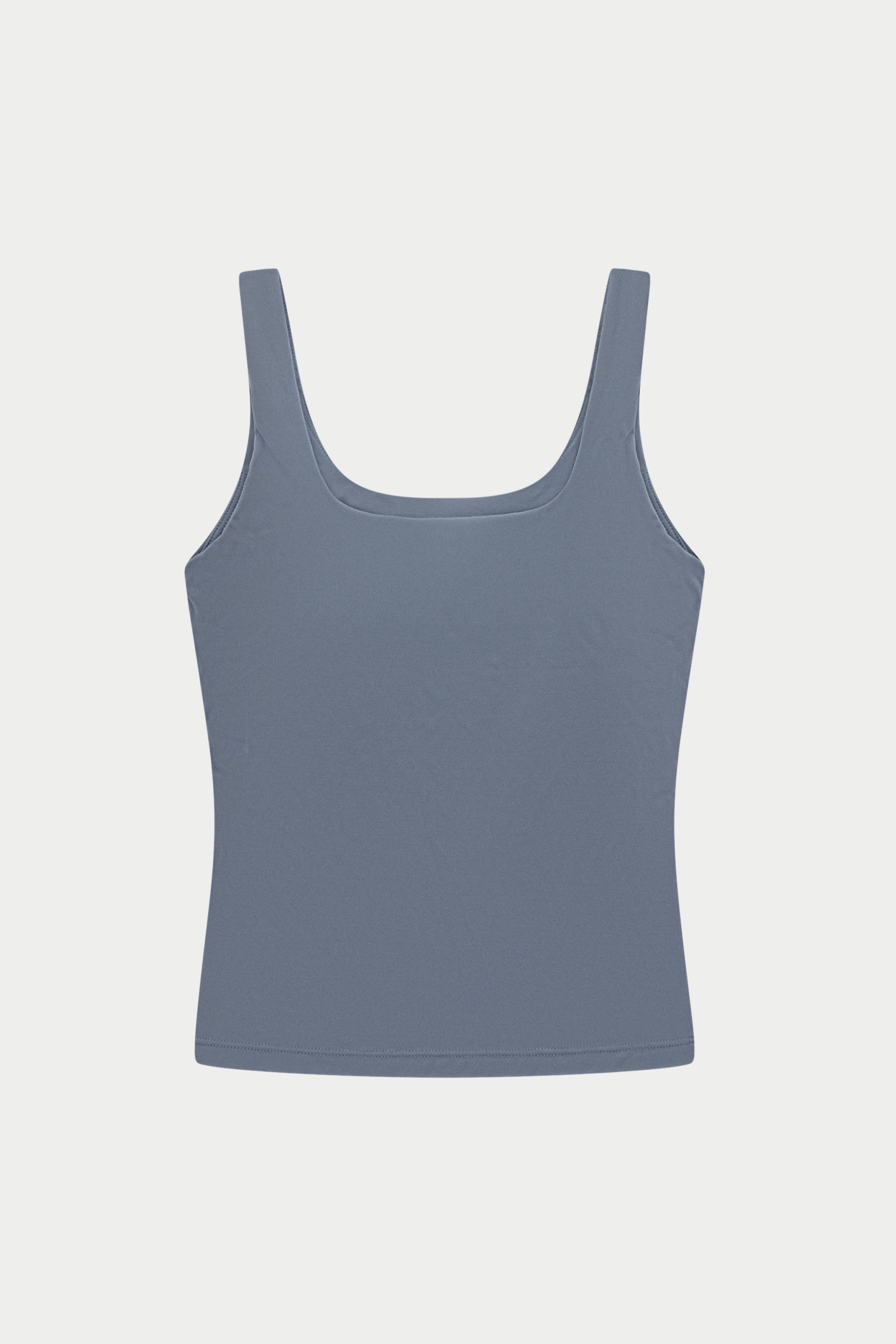 SCULPTING STRETCH SCOOP NECK SPORTS TOP - GRAPHITE