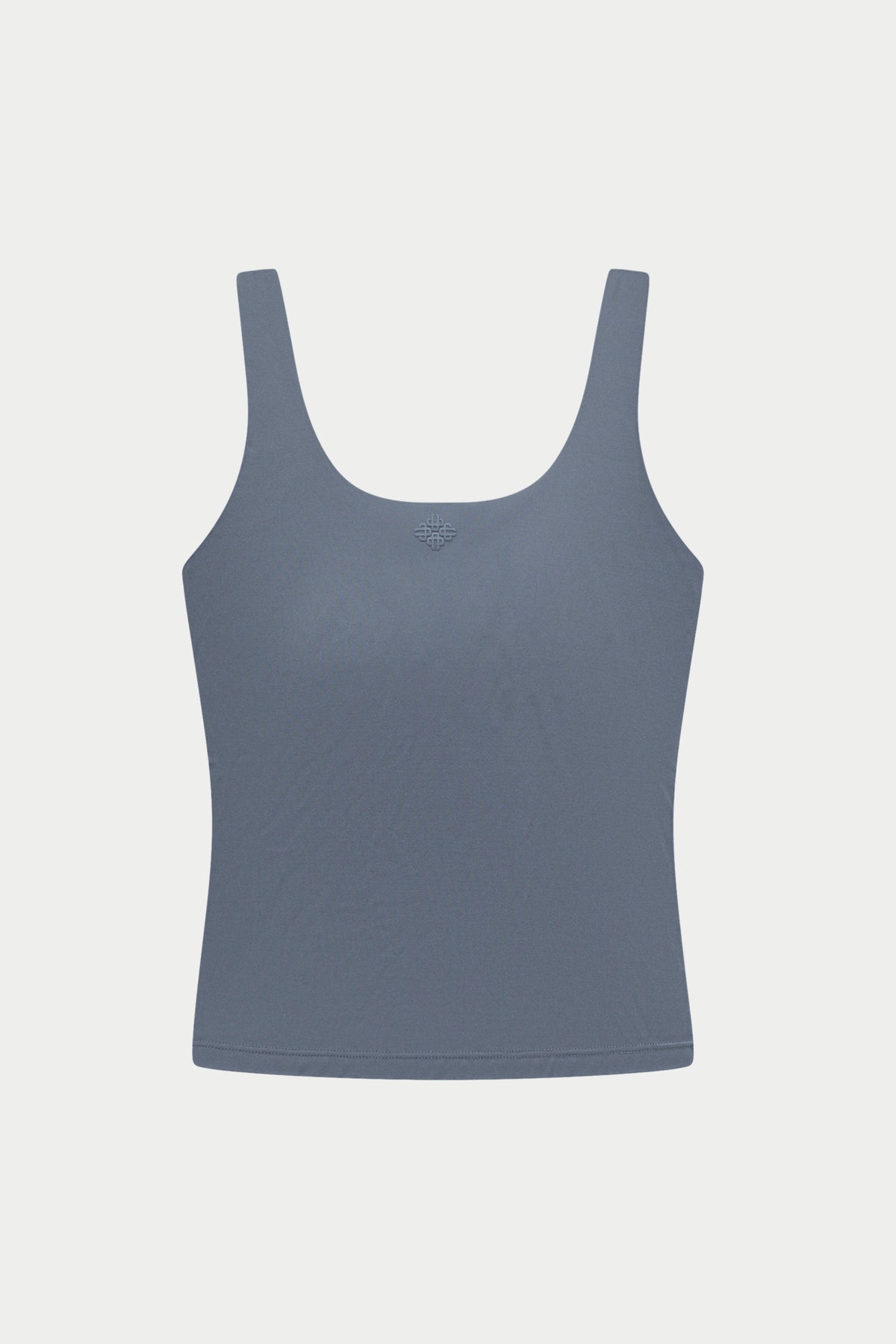 SCULPTING STRETCH SCOOP NECK SPORTS TOP - GRAPHITE