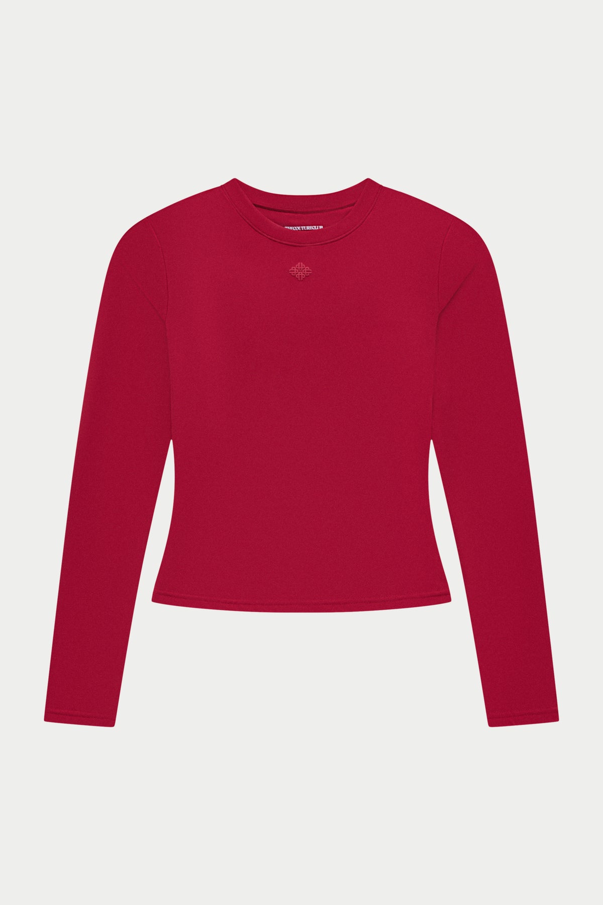 SCULPTING STRETCH LONG SLEEVE TOP - CHERRY