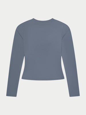 SCULPTING STRETCH LONG SLEEVE TOP - GRAPHITE