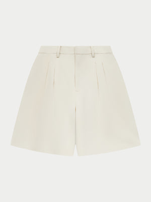 LONGLINE BERMUDA SHORTS - OFF WHITE
