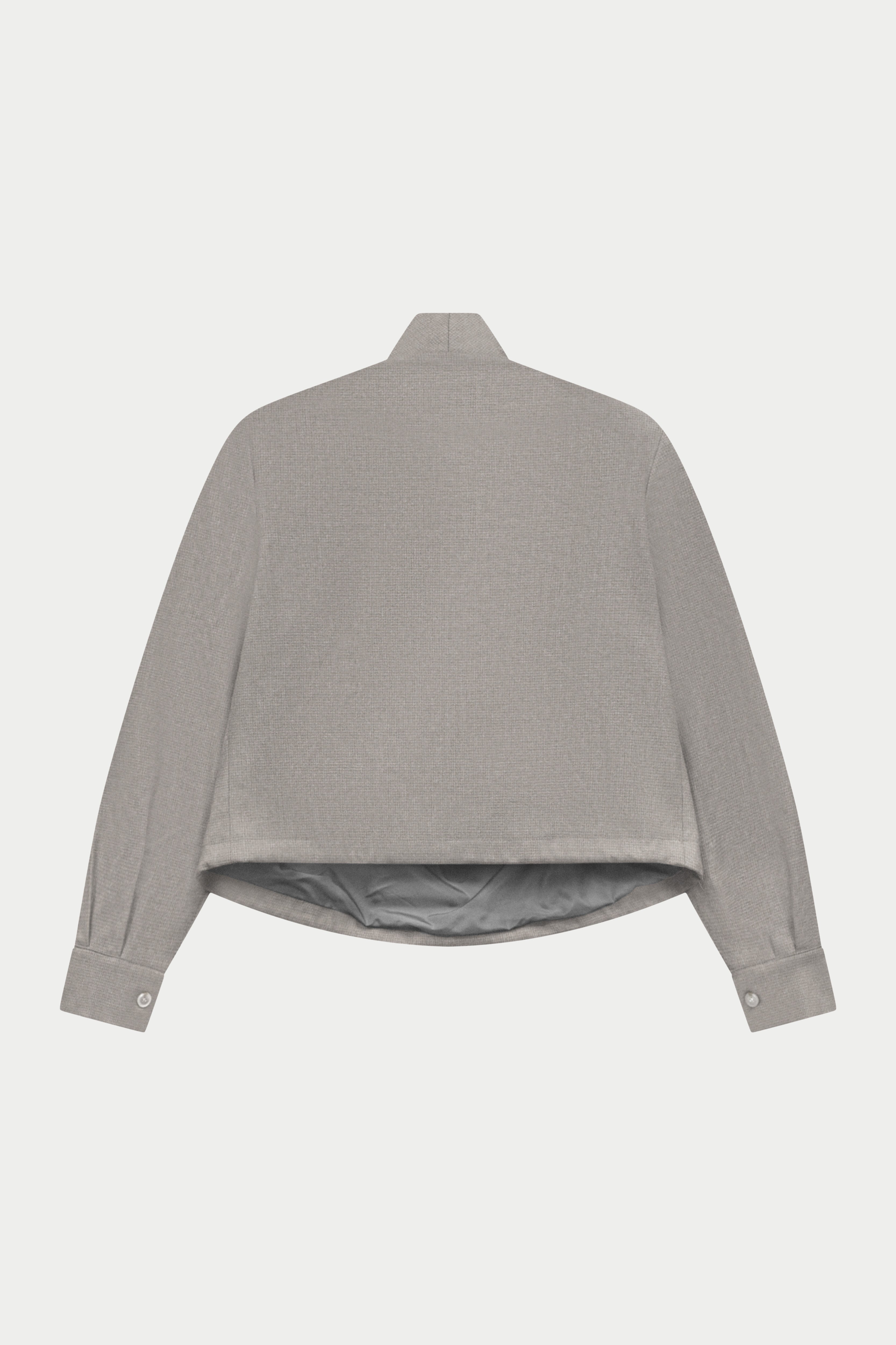 FUNNEL NECK TOP - GREY