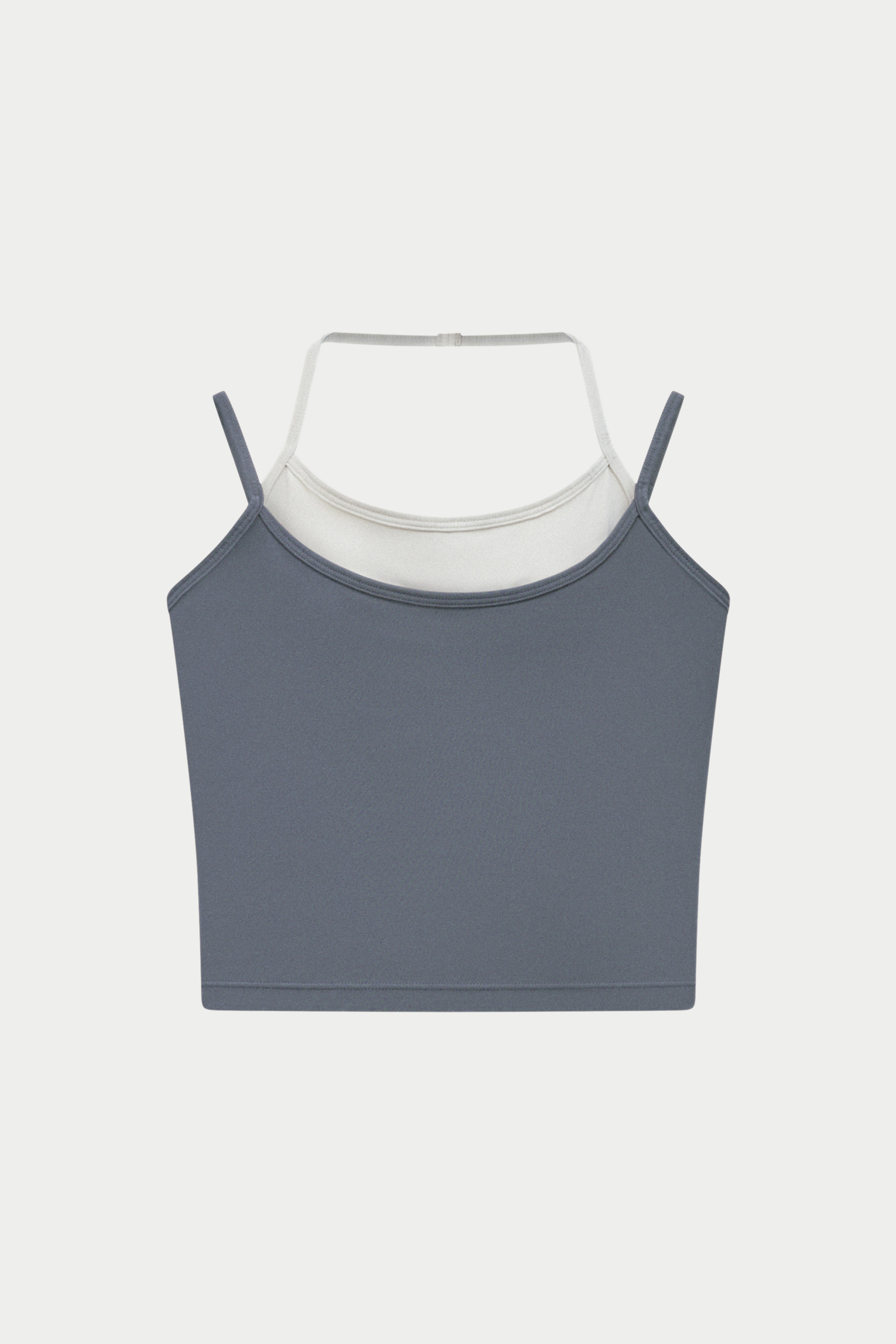 SCULPTING STRETCH DOUBLE LAYER SPORTS BRA - GRAPHITE