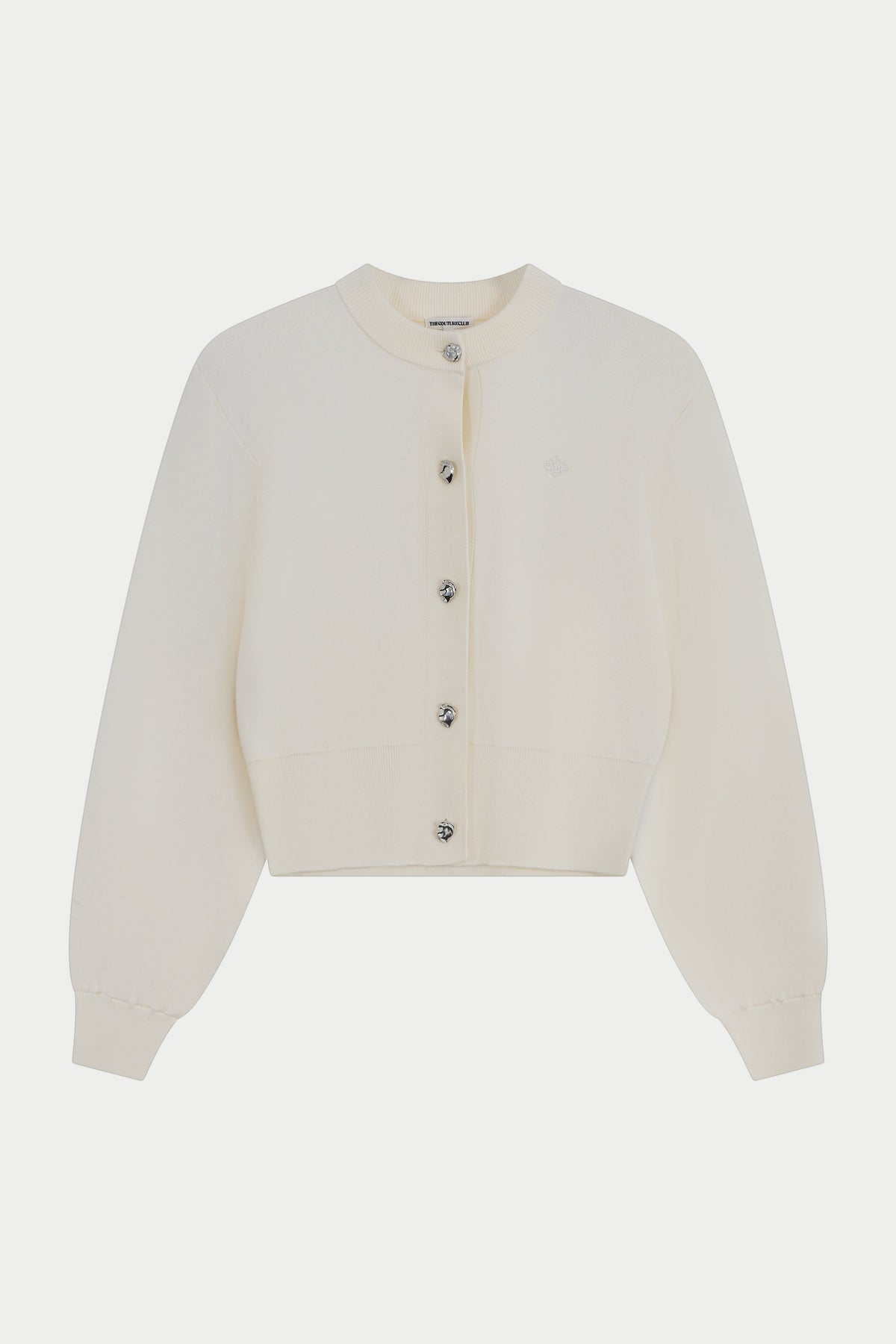 COMPACT KNIT CARDIGAN - CREAM