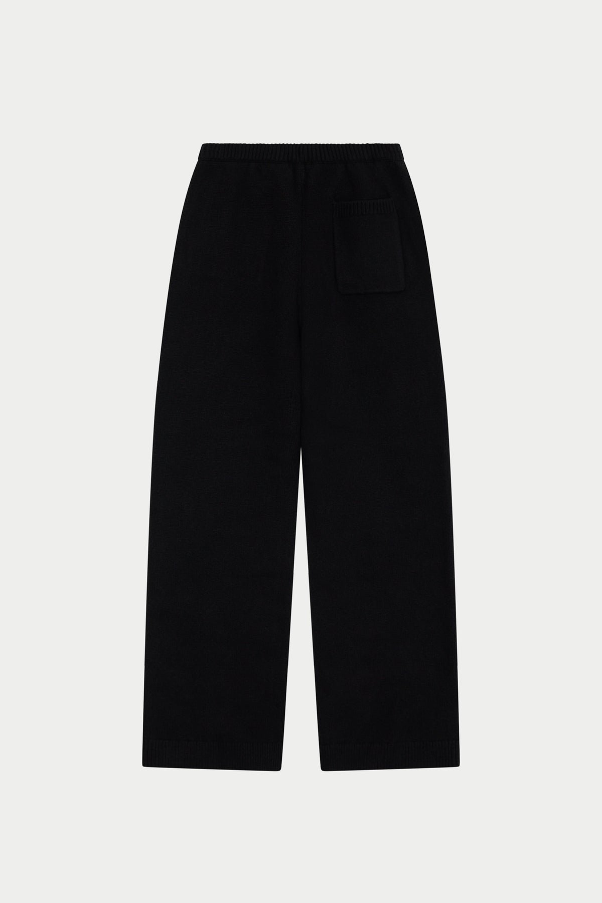 EMBLEM EMBROIDERED JOGGERS - BLACK