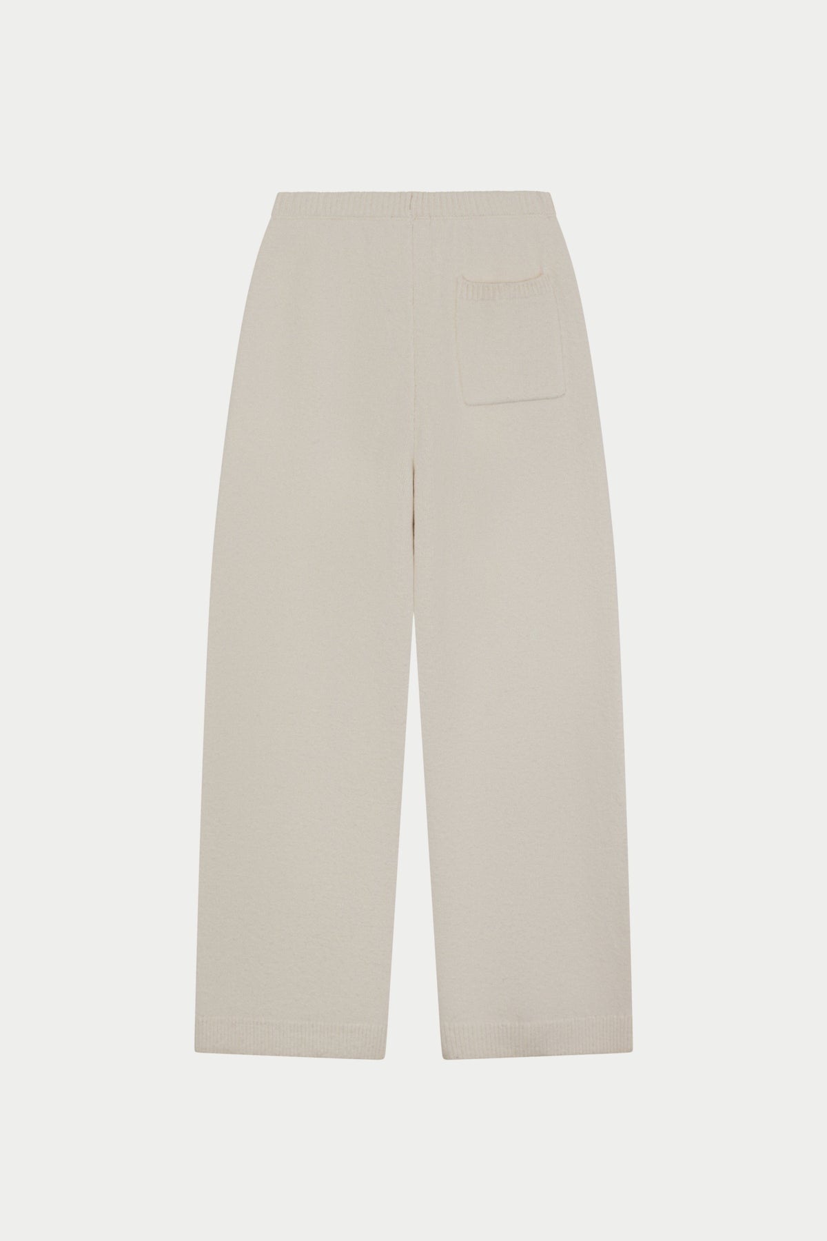 EMBLEM EMBROIDERED JOGGERS - OFF WHITE