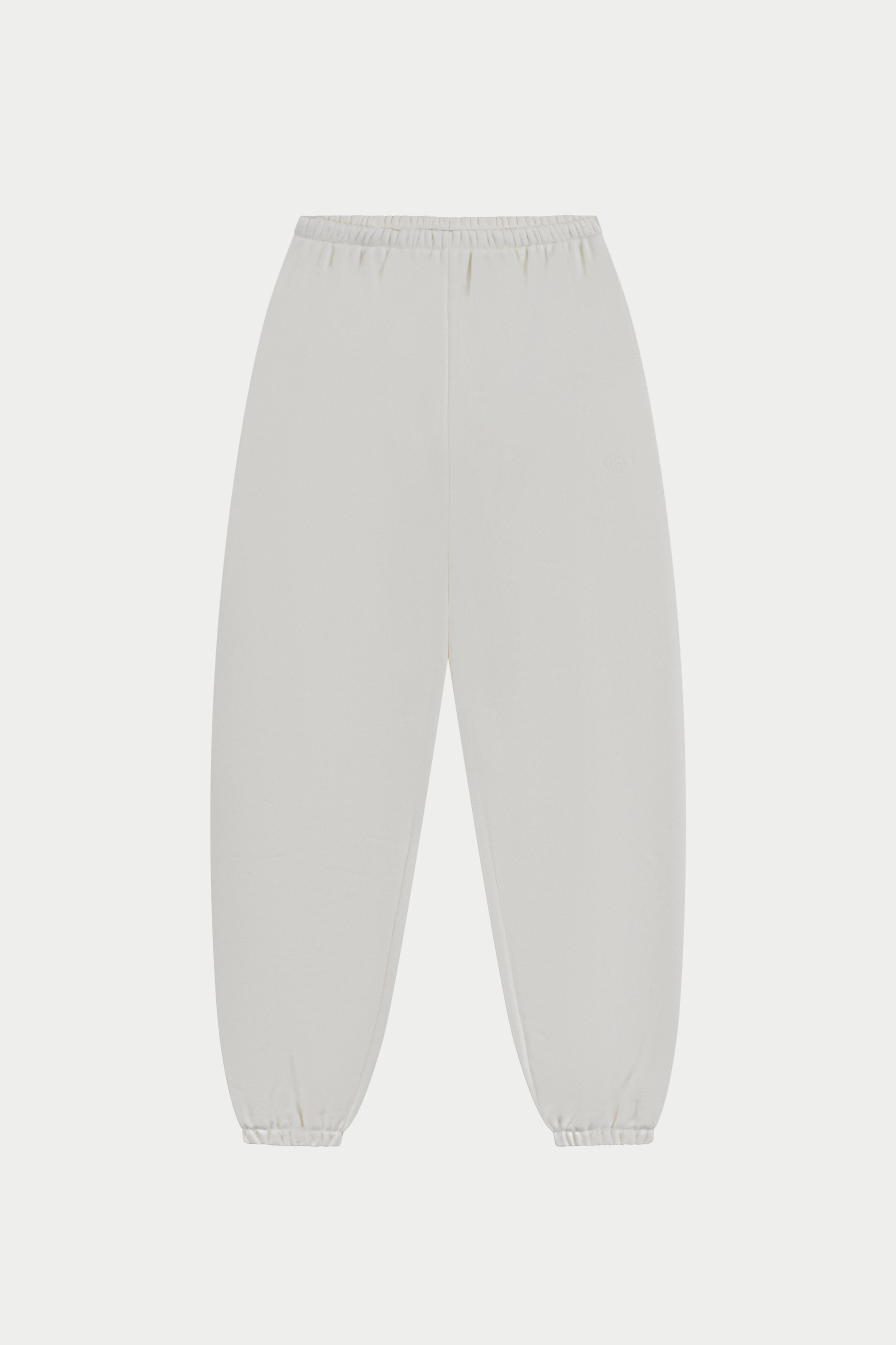 RELAXED CUFFED JOGGERS - OFF WHITE