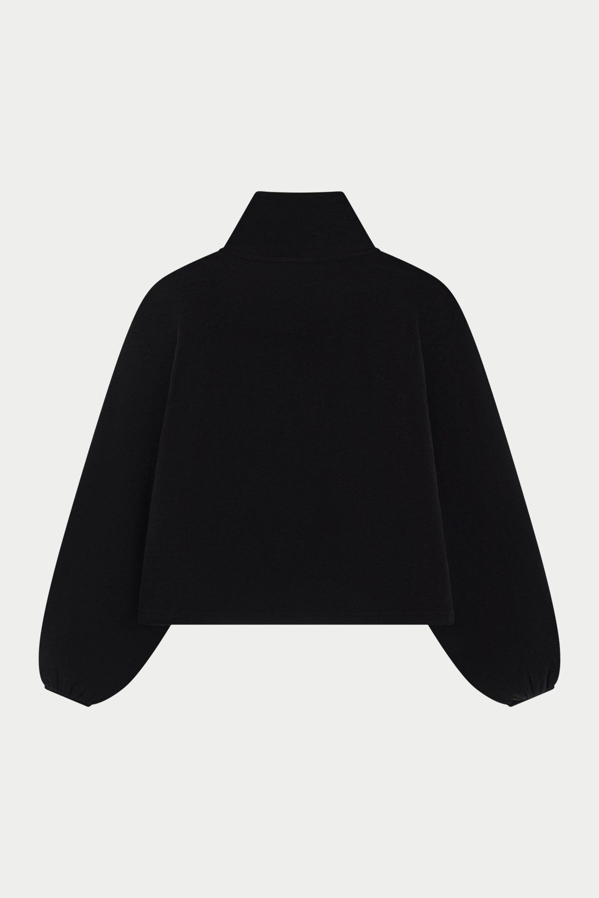 COMPACT FLEECE QUARTER ZIP - BLACK