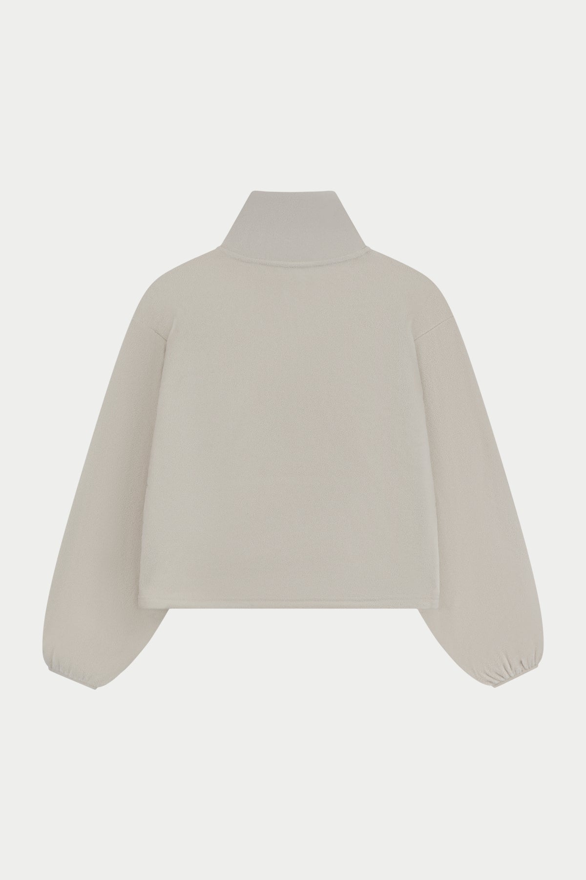 COMPACT FLEECE QUARTER ZIP - BONE