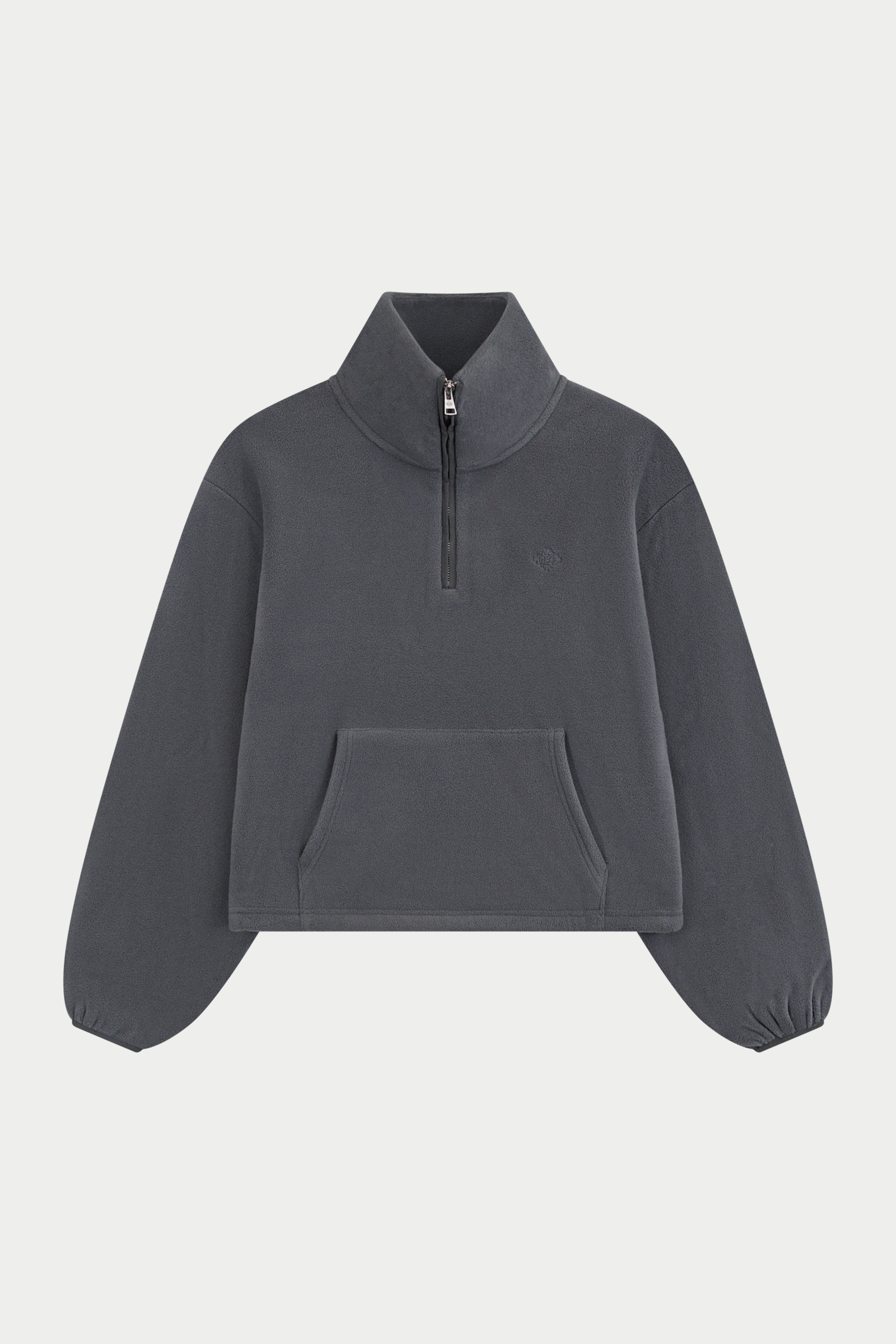 COMPACT FLEECE QUARTER ZIP - GRAPHITE