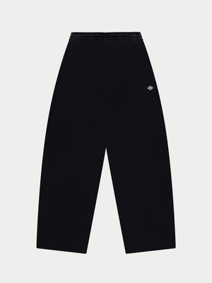 Black joggers on a white background