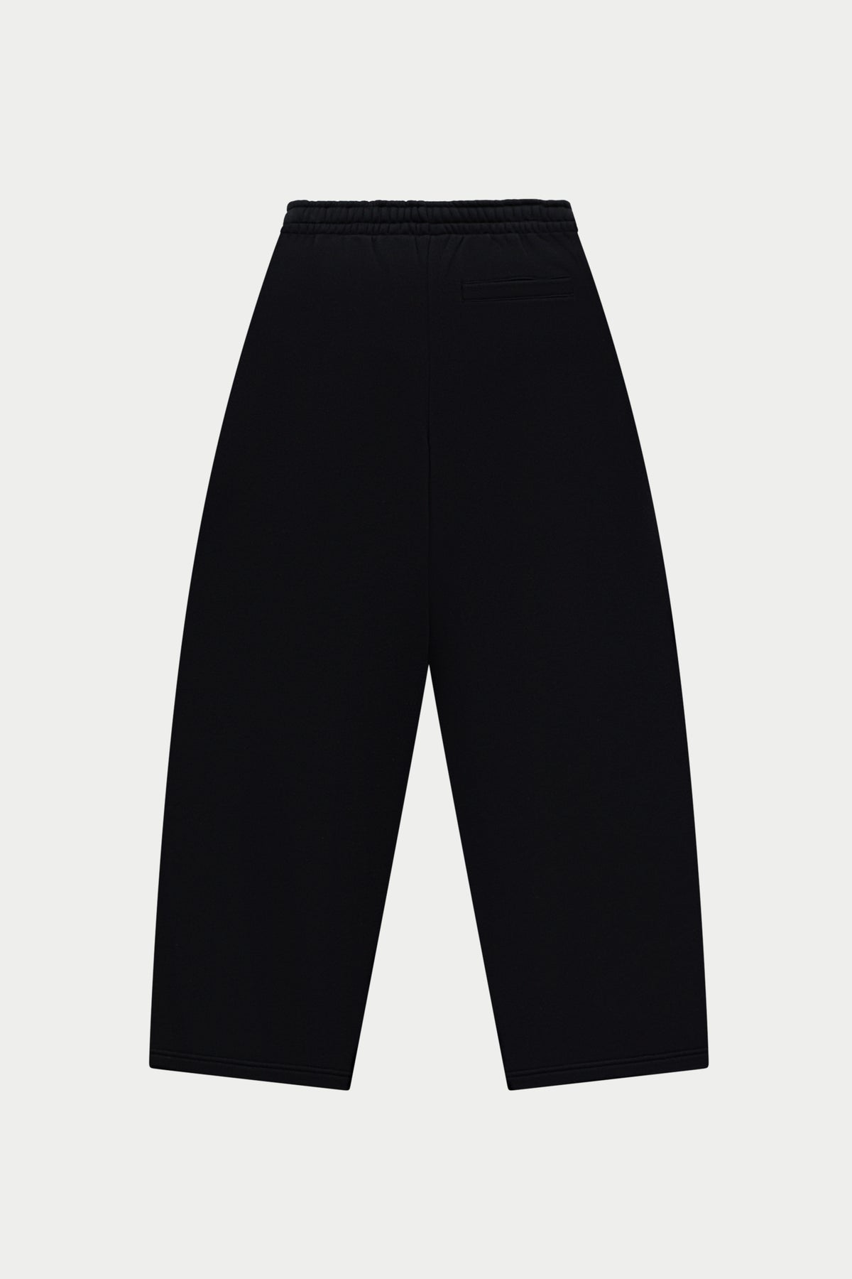Black joggers on a white background