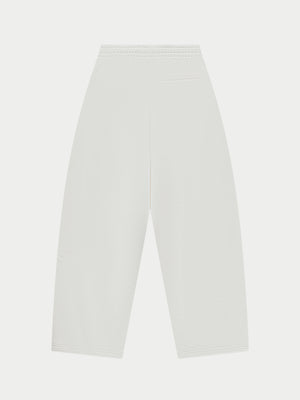Off white joggers on a white background
