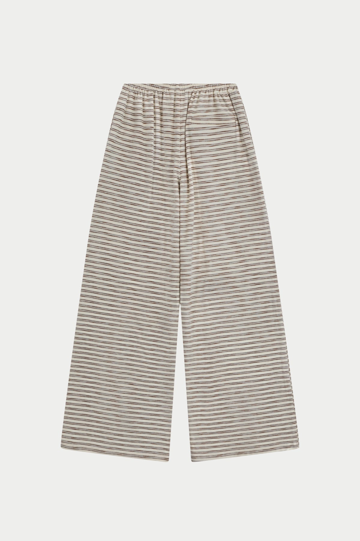 STRIPE LIGHTWEIGHT FLEECE JOGGERS - BEIGE