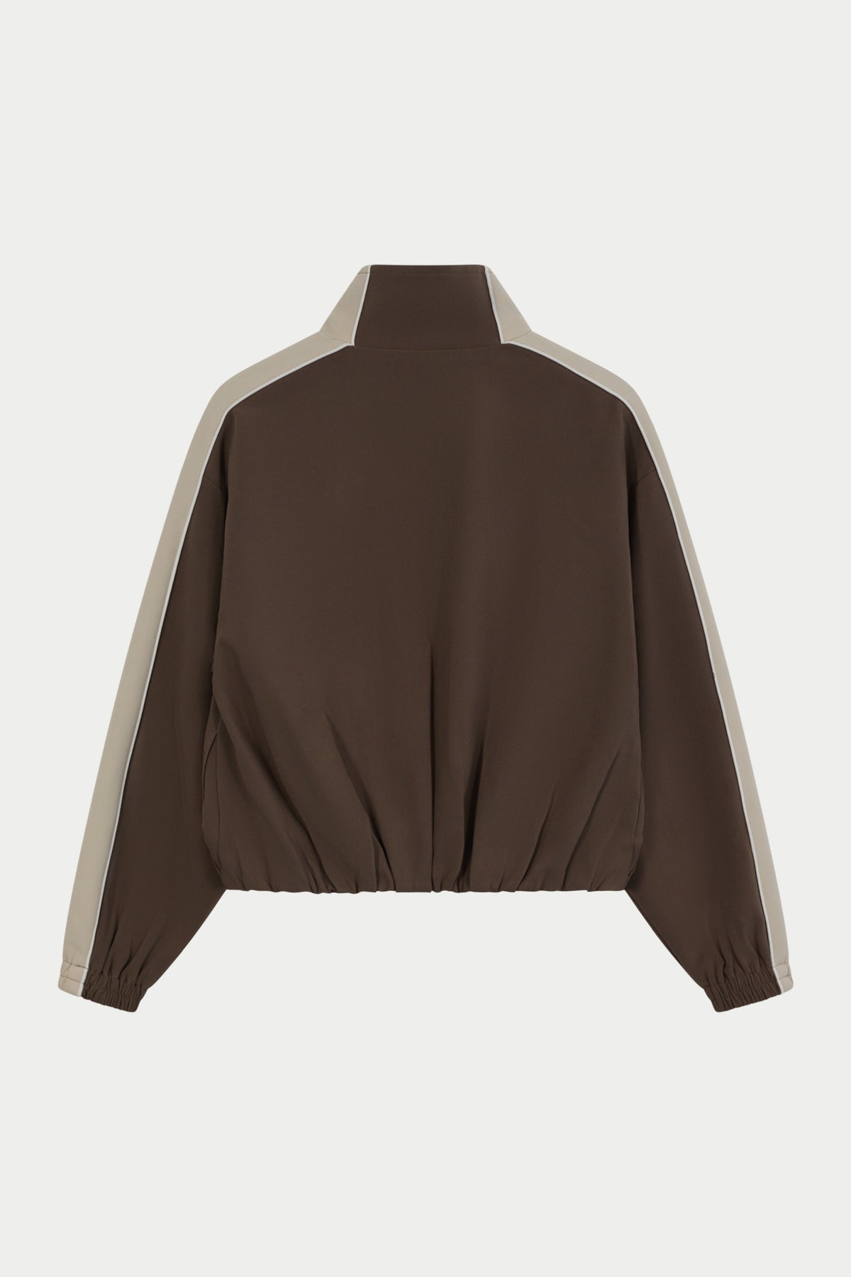 PANELLED TRACK TOP - BROWN