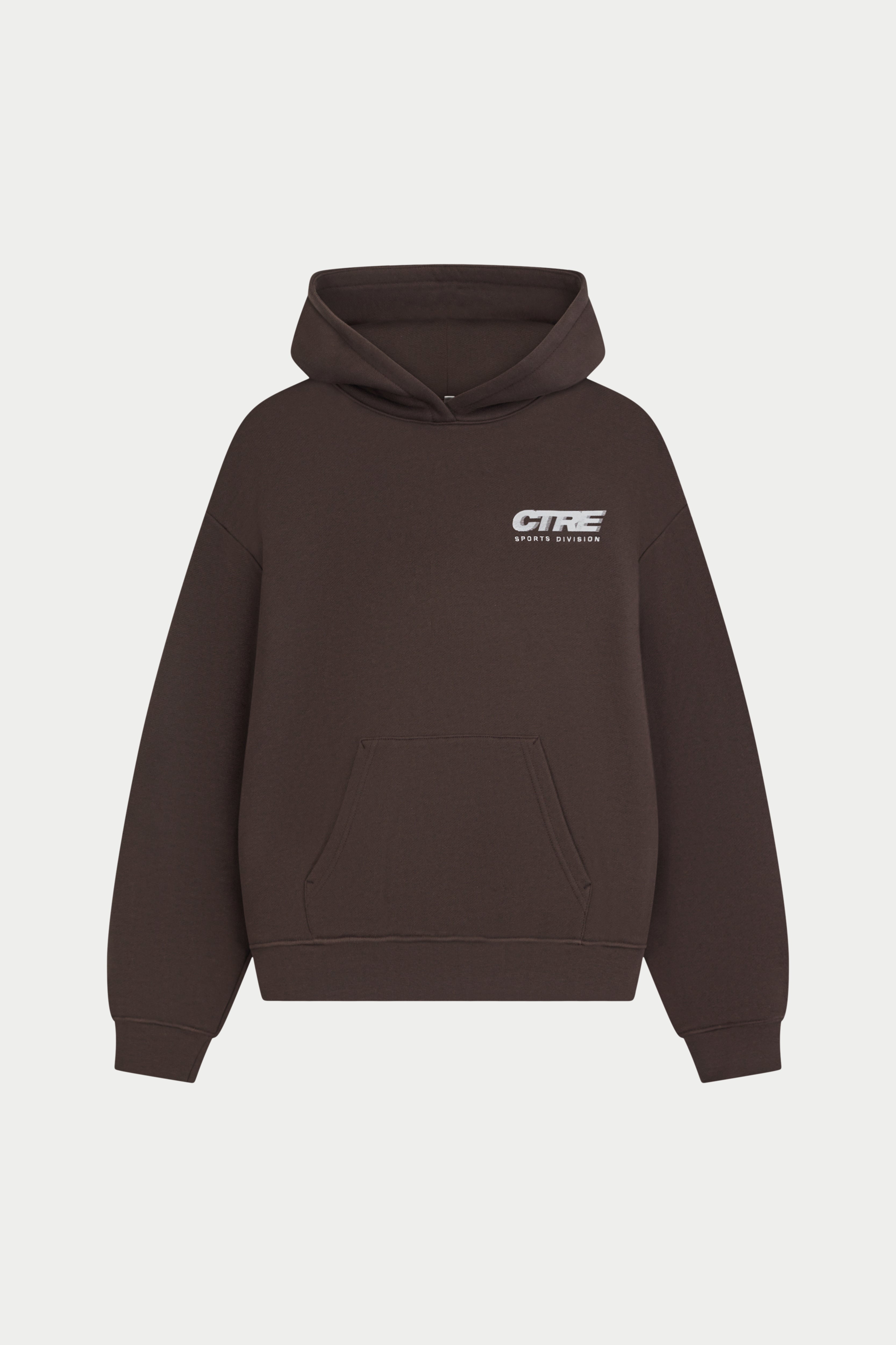 RETRO SPORT GRAPHIC CTRE HOODIE - BROWN