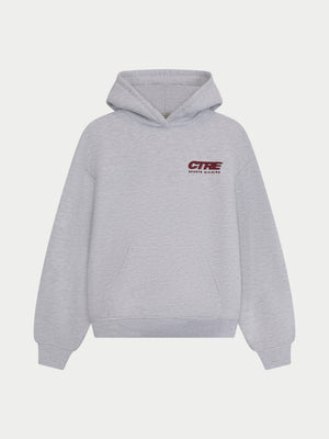 RETRO SPORT CTRE GRAPHIC HOODIE - GREY MARL