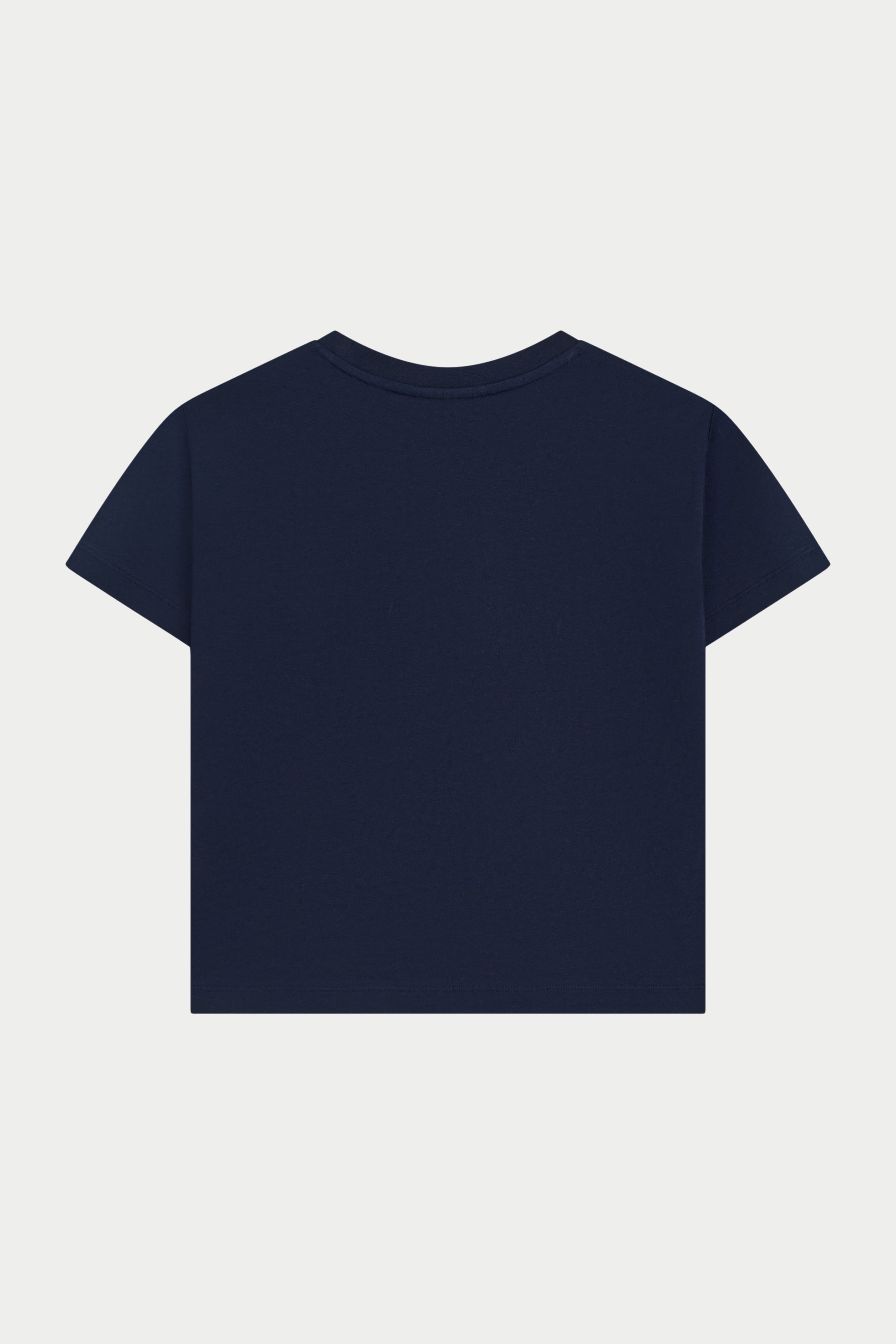 RETRO SPORT CTRE GRAPHIC BABY TEE - NAVY
