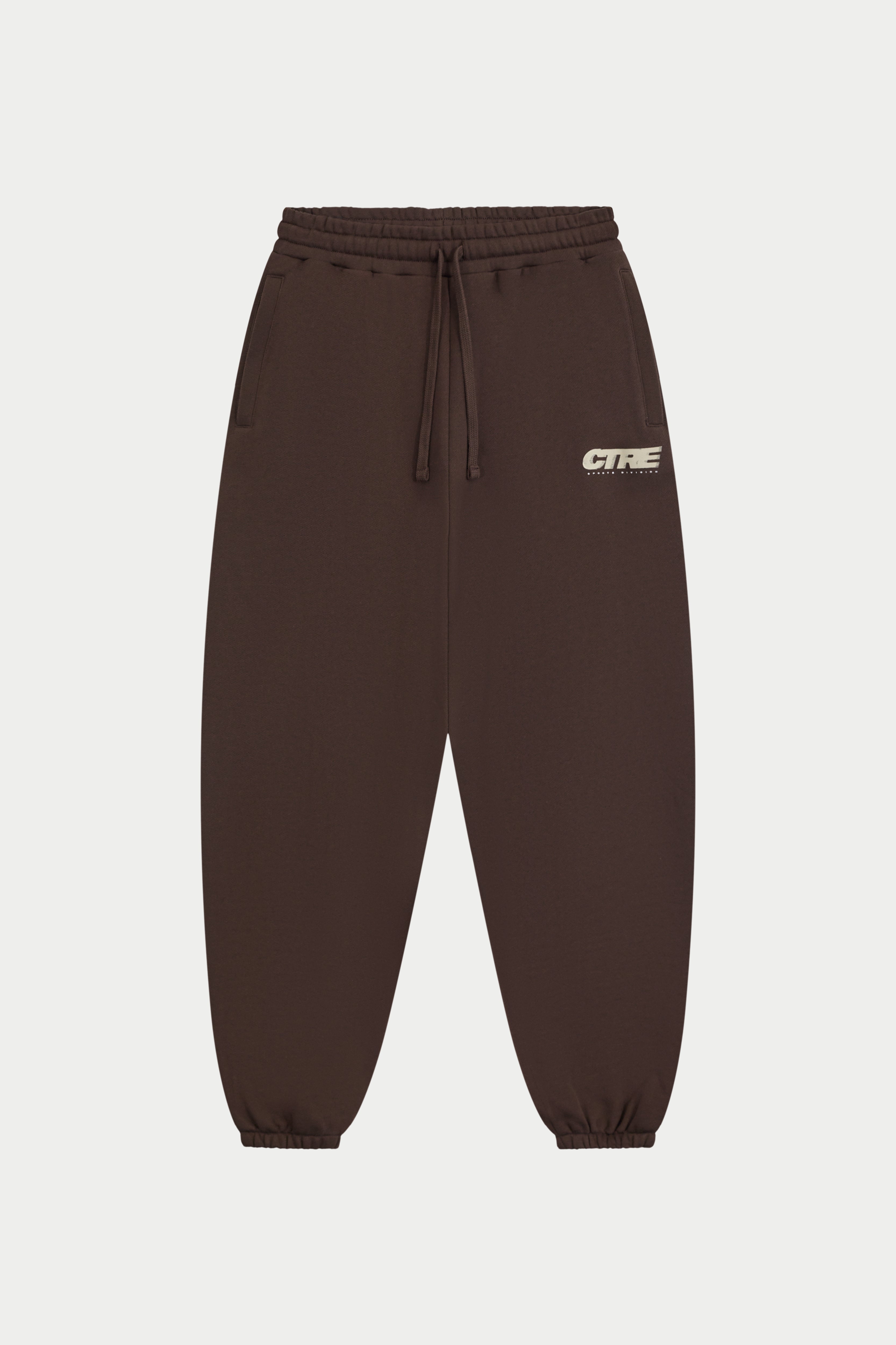 RETRO SPORT CTRE GRAPHIC CUFFED JOGGER - BROWN